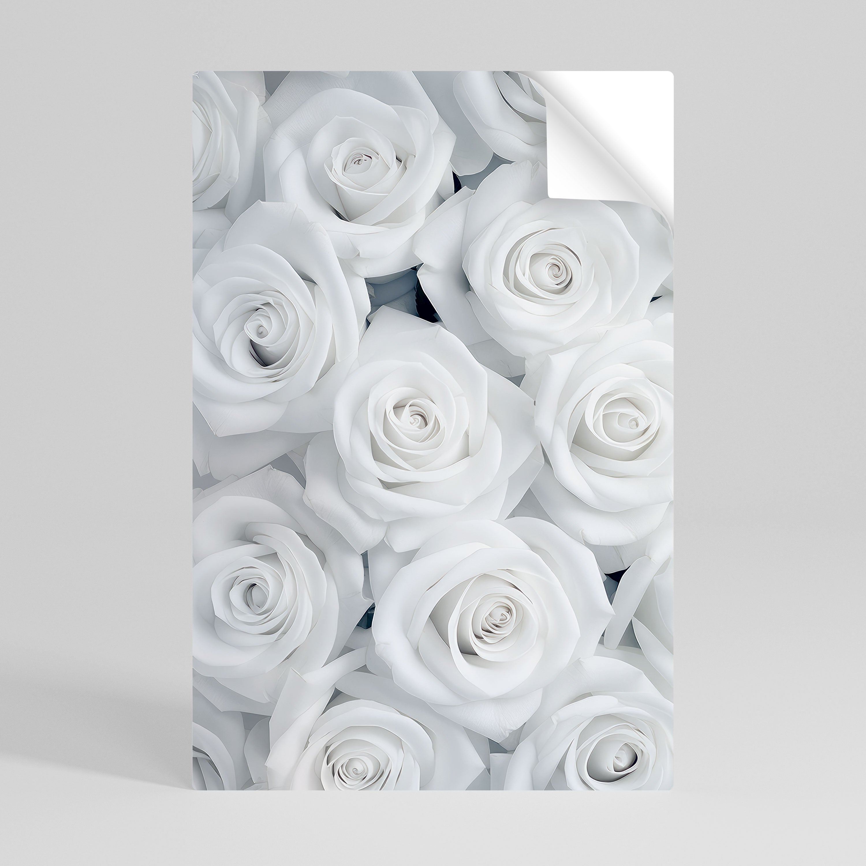 ELEGANCE IN WHITE Naklejka/Plakat pionowy