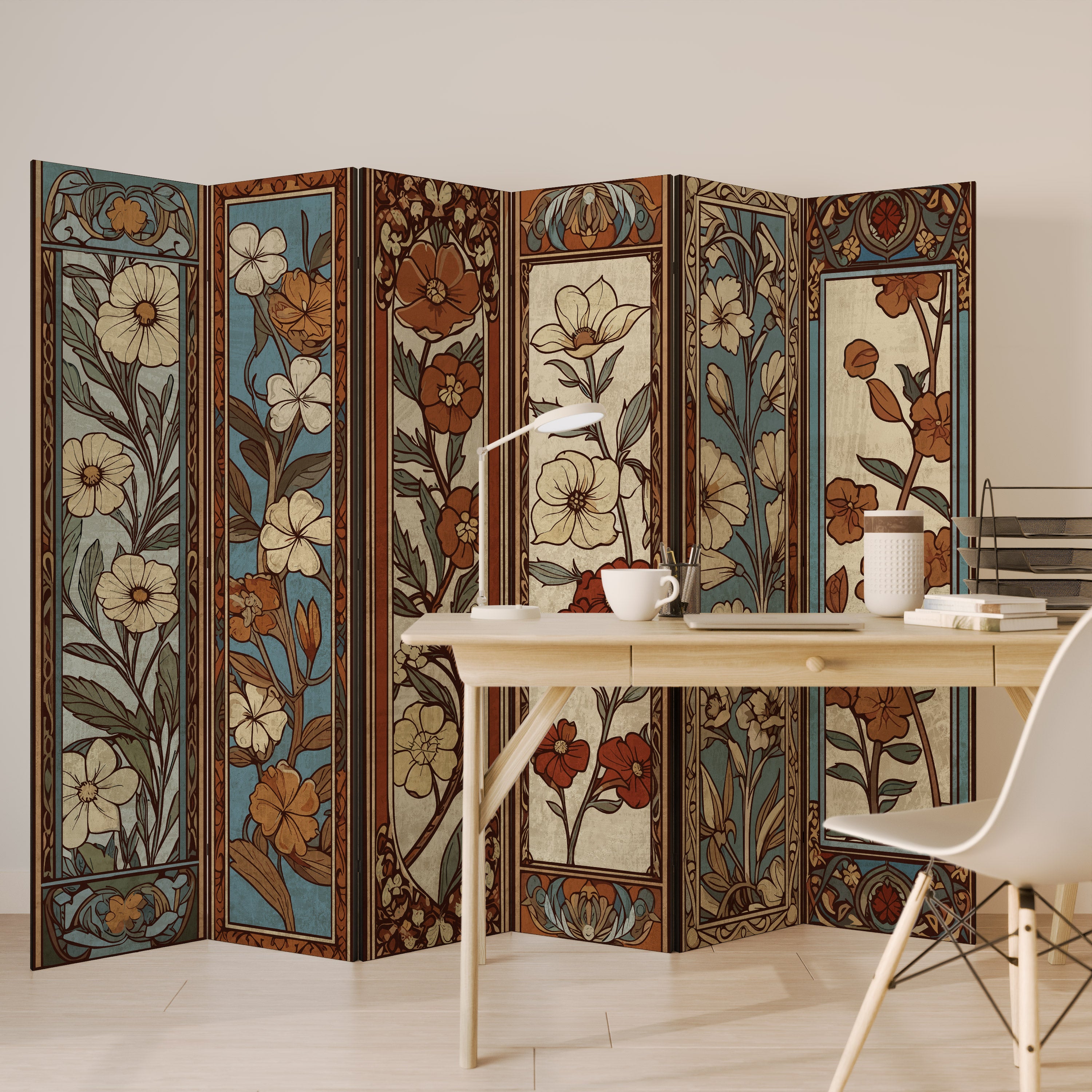 TIMELESS FLORA Dekoracyjny parawan 6-skrzydłowy