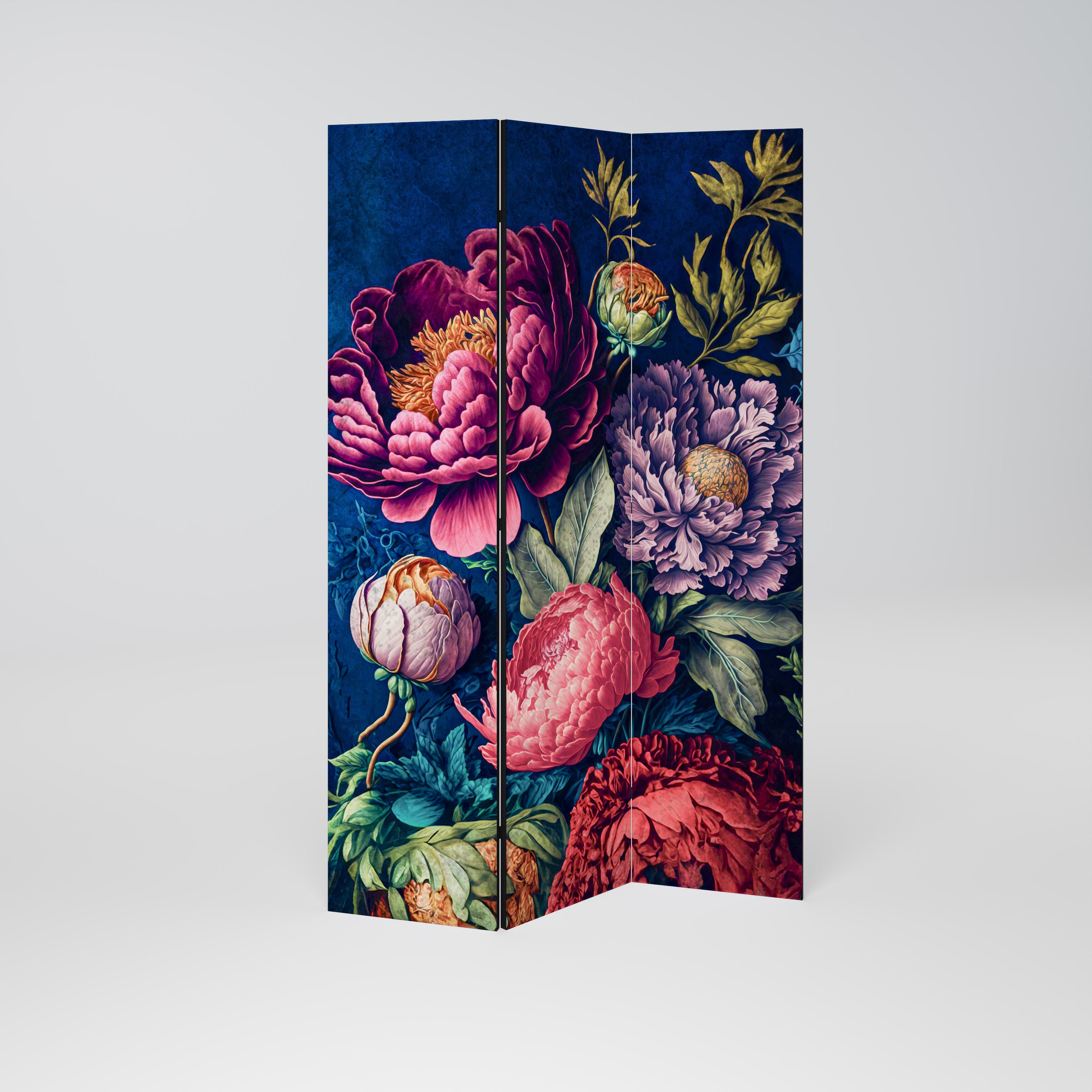 BLOOMING ELEGANCE Dekoracyjny parawan 3-skrzydłowy