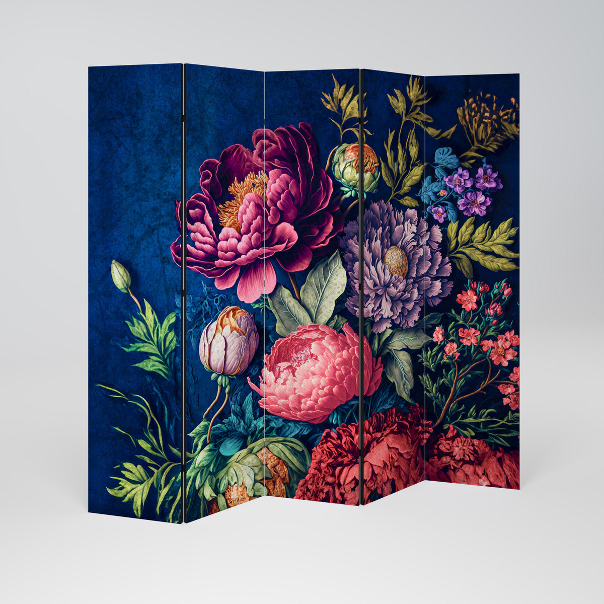 BLOOMING ELEGANCE Dekoracyjny parawan 5-skrzydłowy