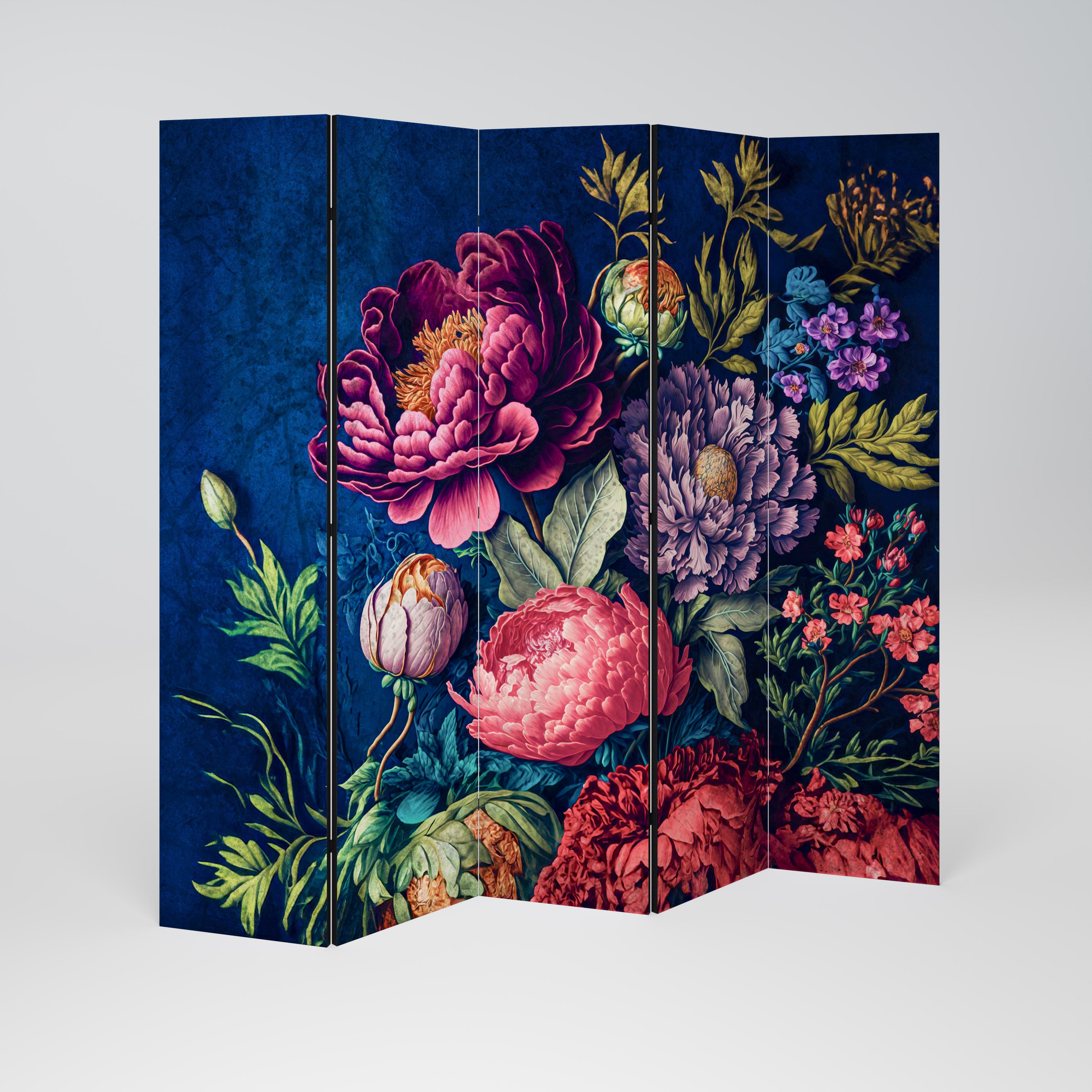 BLOOMING ELEGANCE Dekoracyjny parawan 5-skrzydłowy