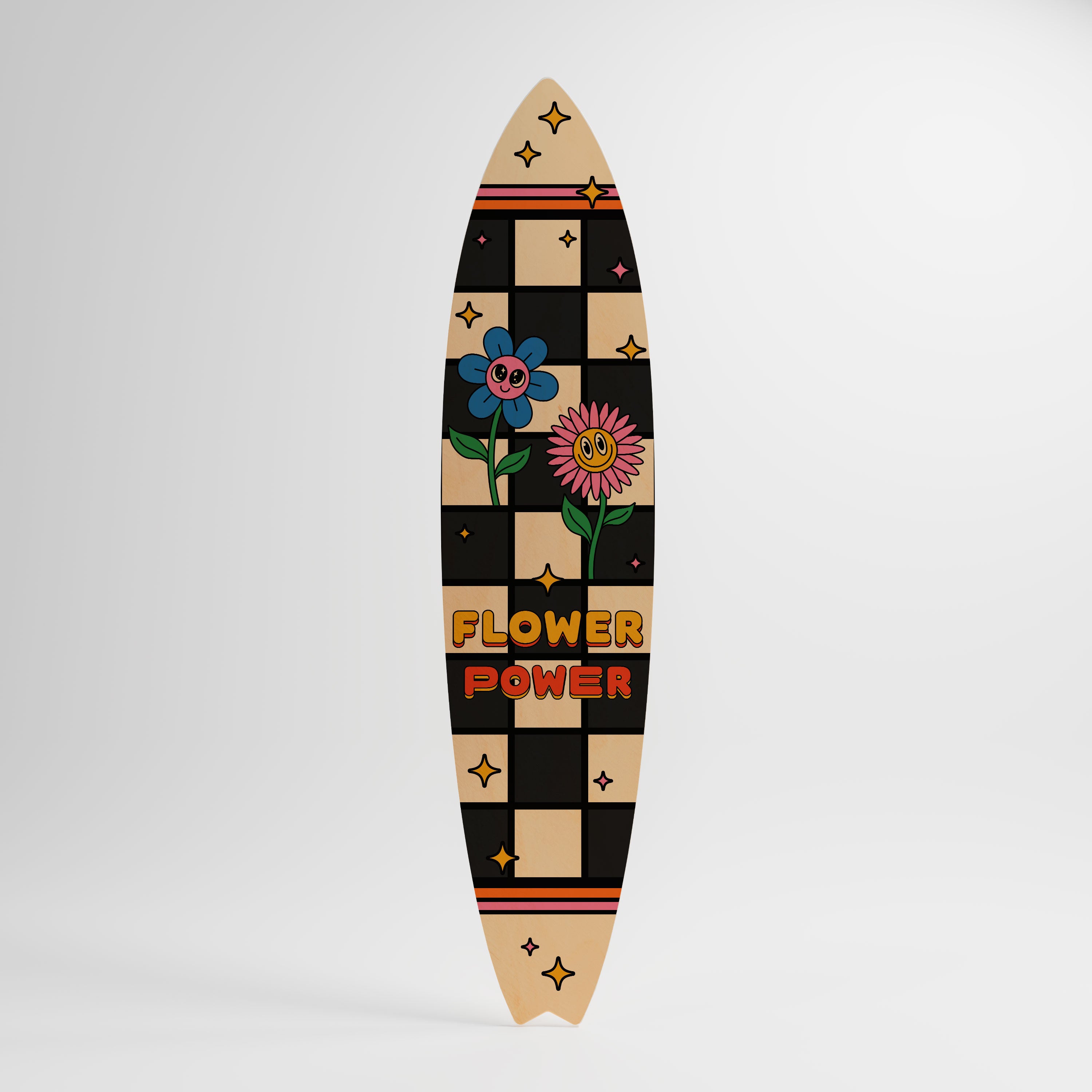 FLOWER POWER Dekoracyjna deska surfingowa