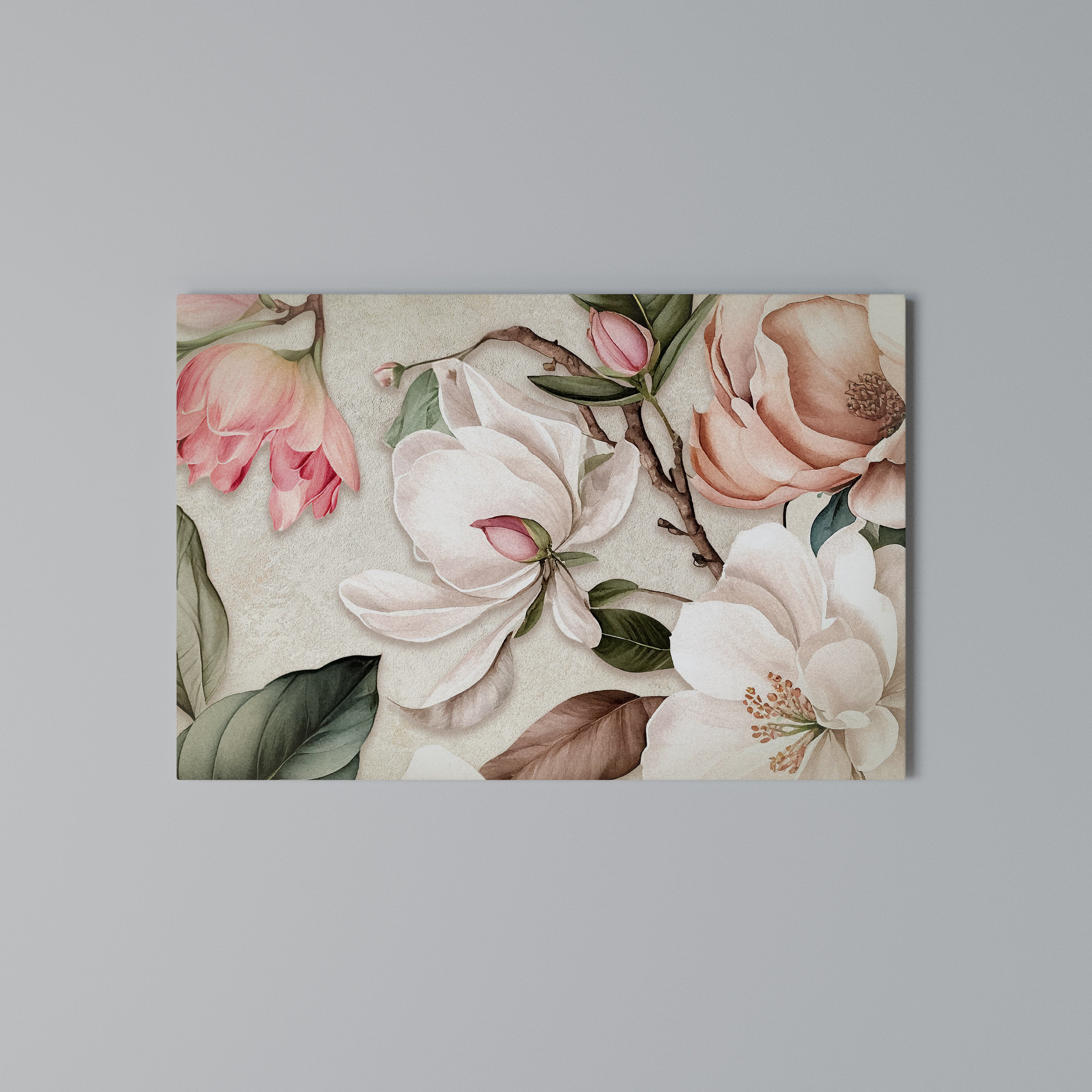 FLORAL GRACE Poziomy obraz na płótnie