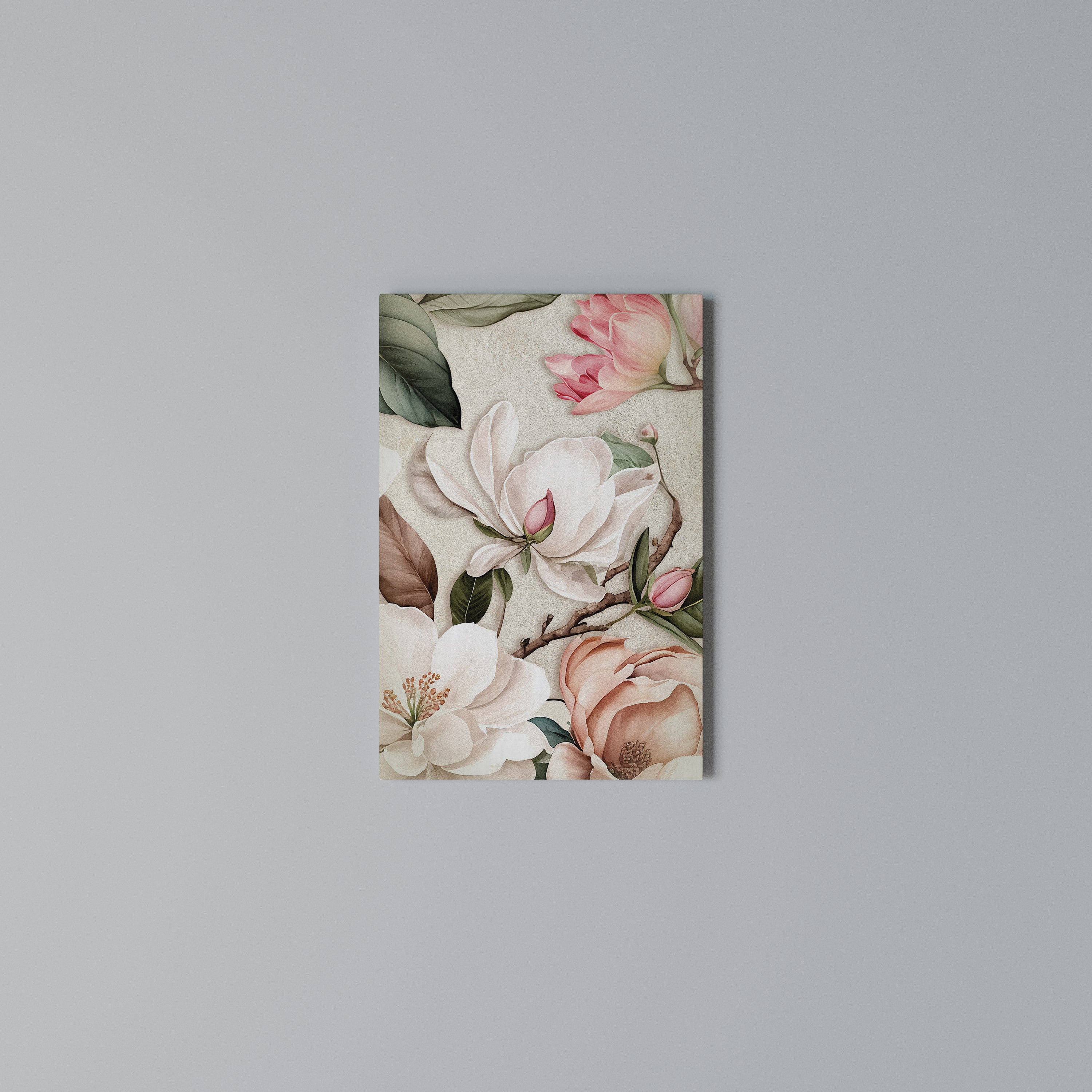 FLORAL GRACE Pionowy obraz na płótnie