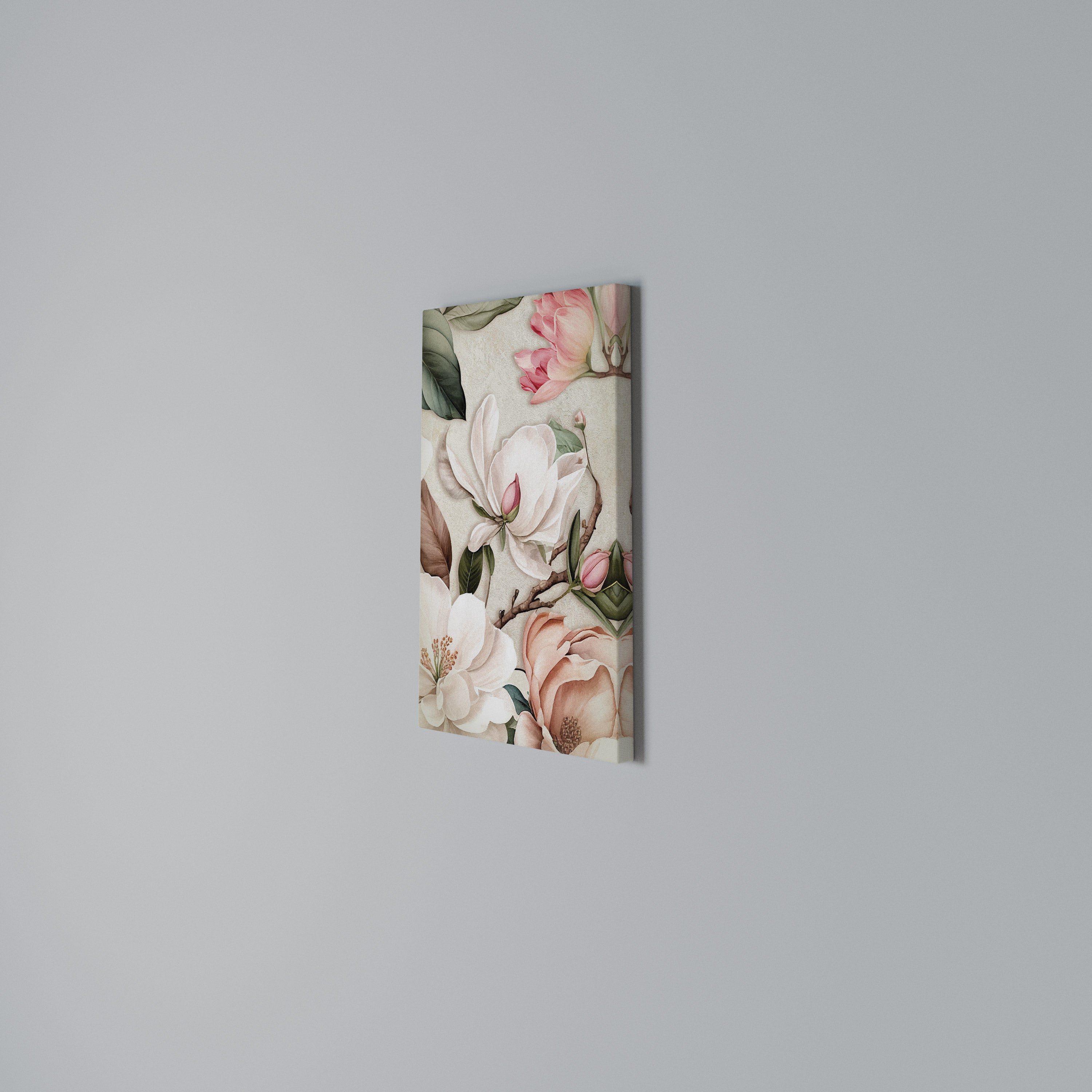 FLORAL GRACE Pionowy obraz na płótnie