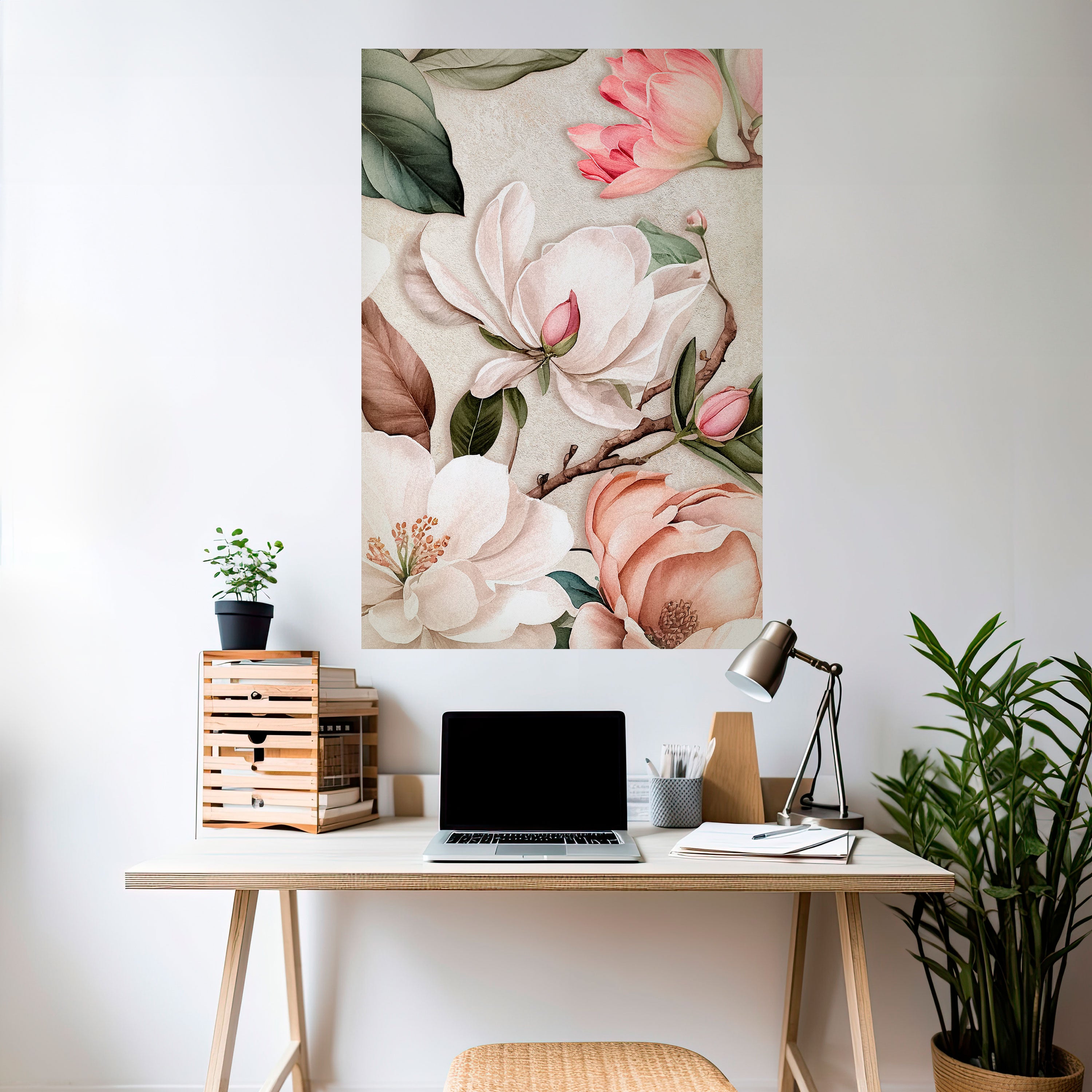 FLORAL GRACE Naklejka/Plakat pionowy