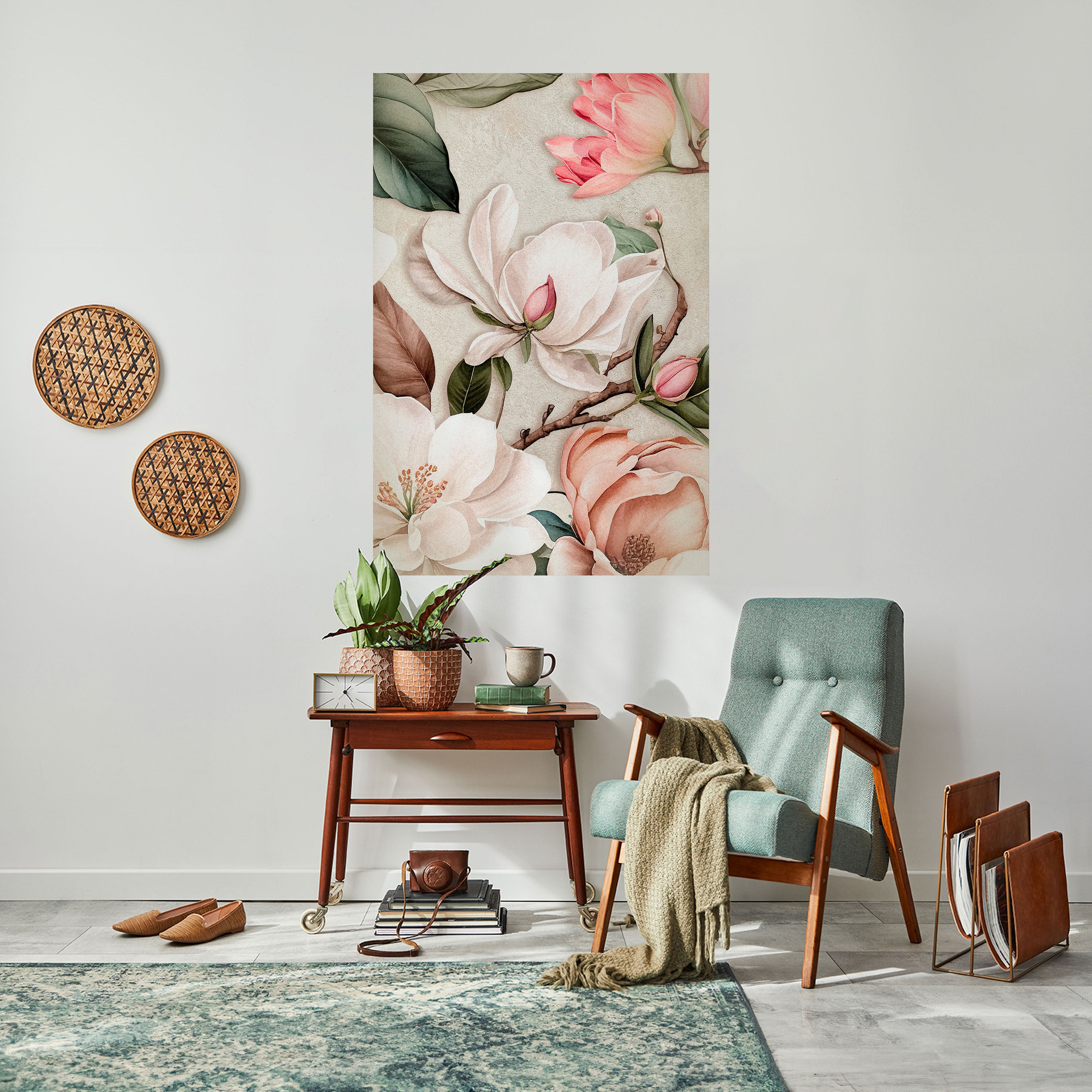 FLORAL GRACE Naklejka/Plakat pionowy