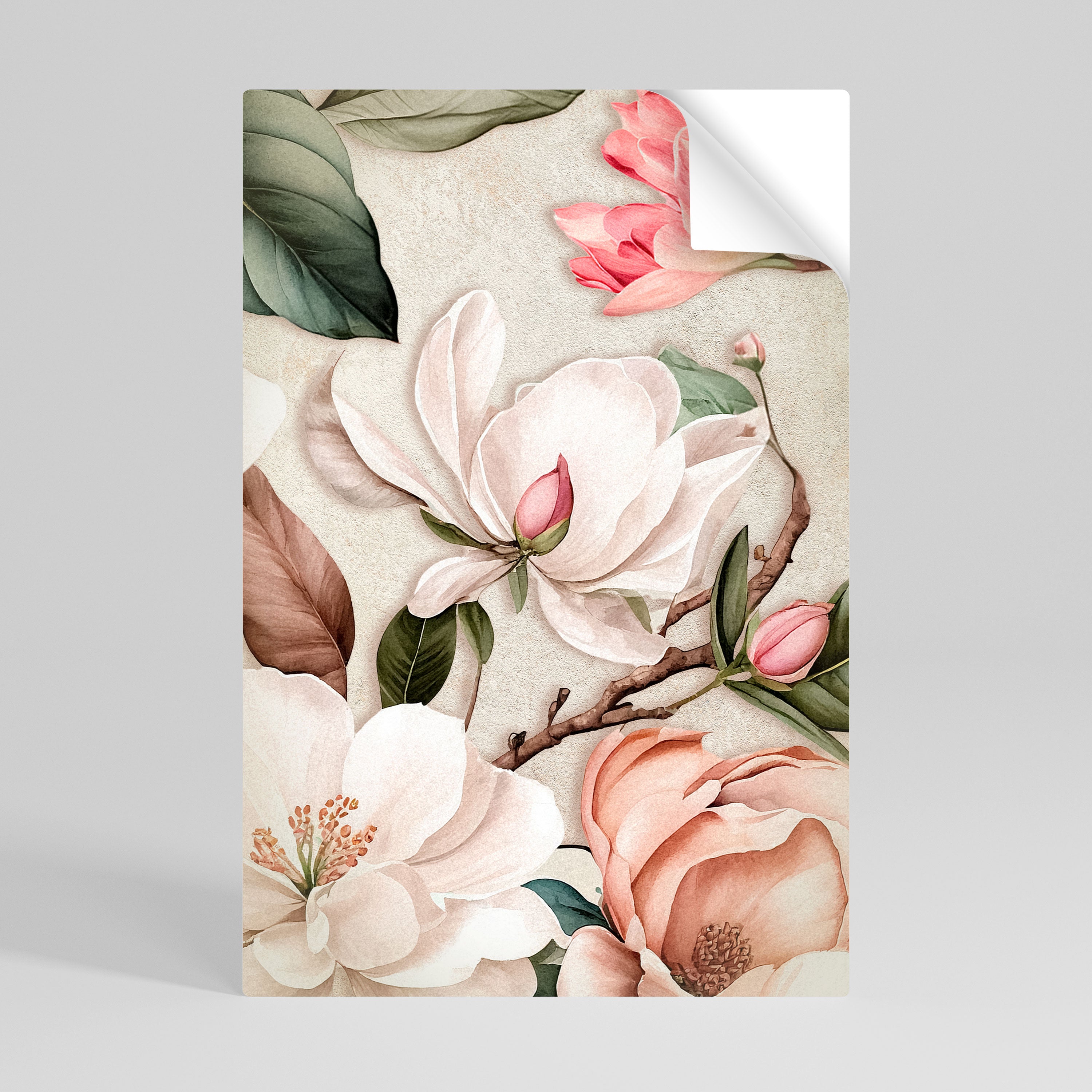 FLORAL GRACE Naklejka/Plakat pionowy