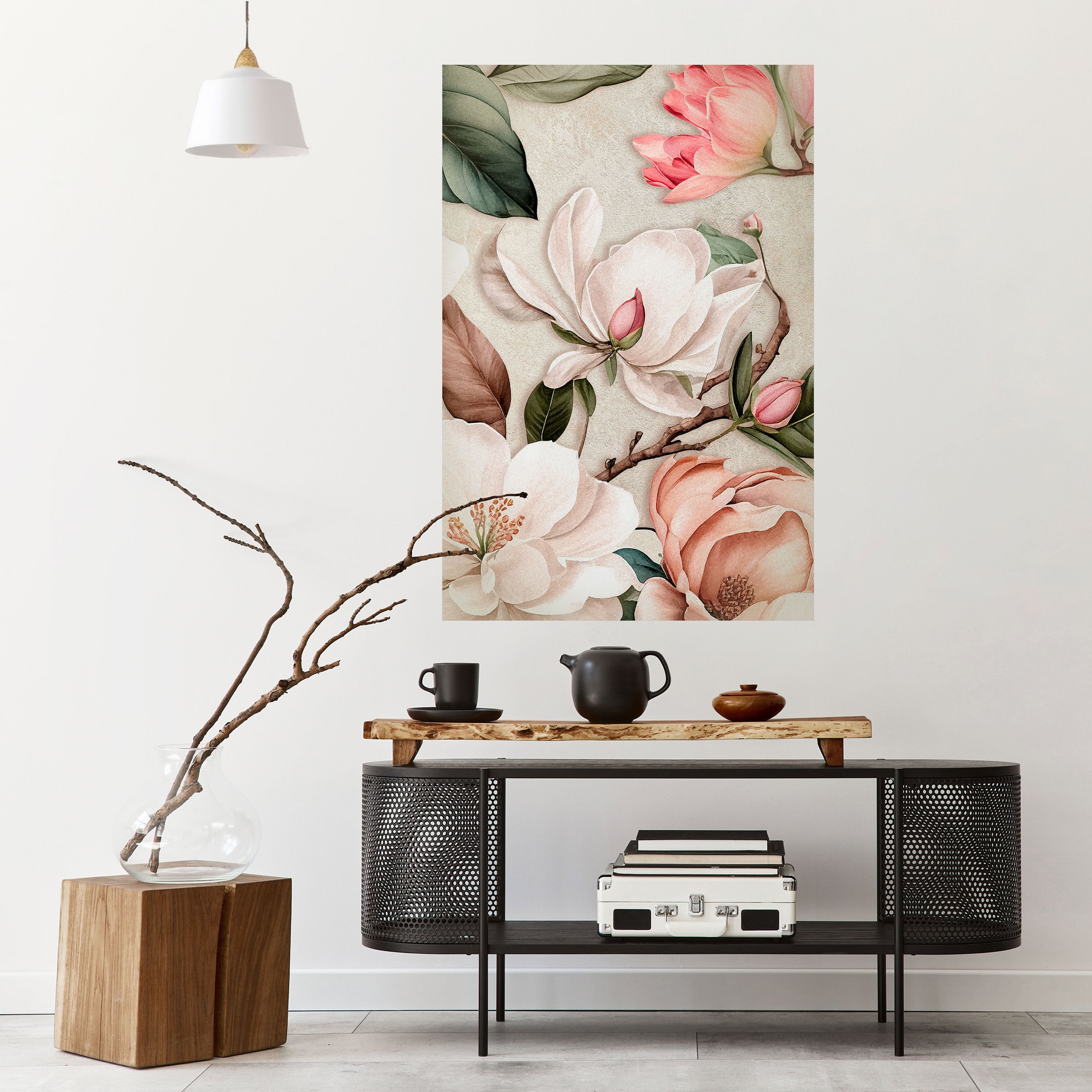 FLORAL GRACE Naklejka/Plakat pionowy