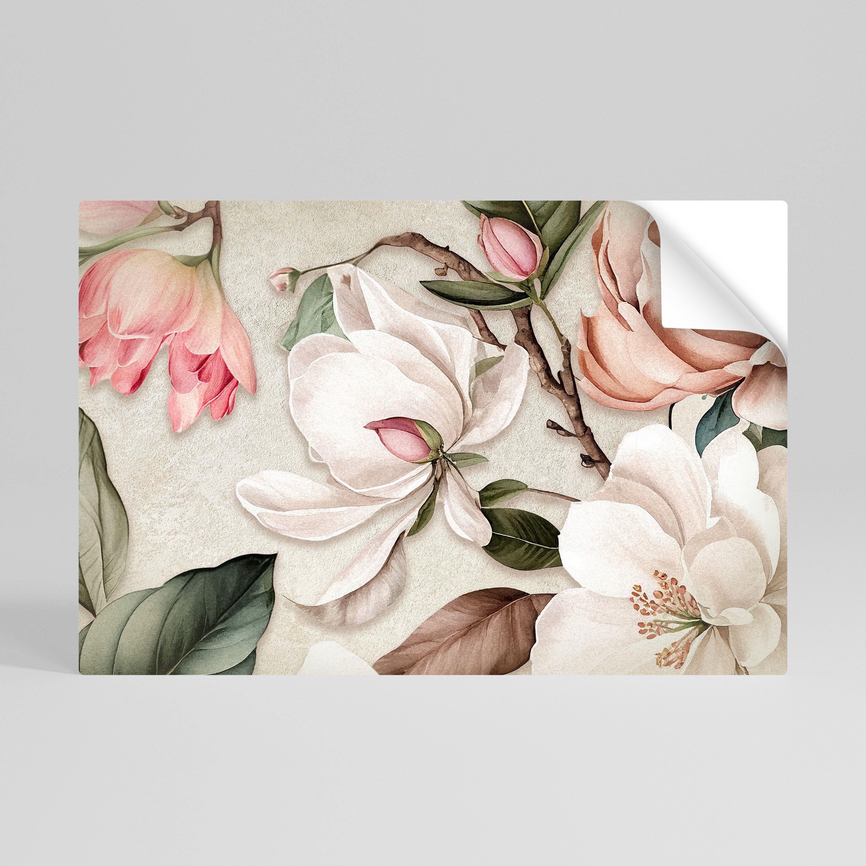 FLORAL GRACE Naklejka/Plakat poziomy