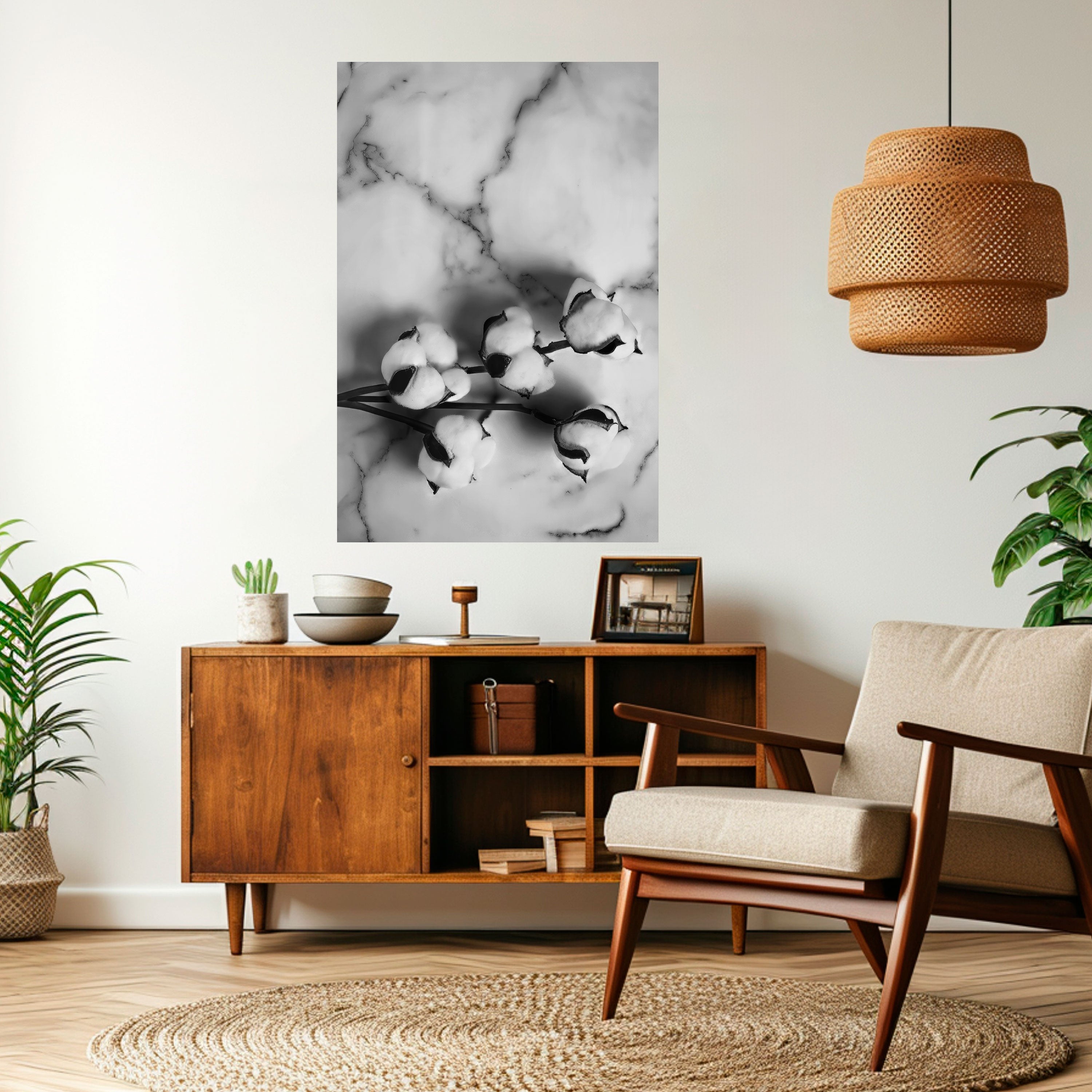 MONOCHROME COTTON DREAMS Naklejka/Plakat pionowy