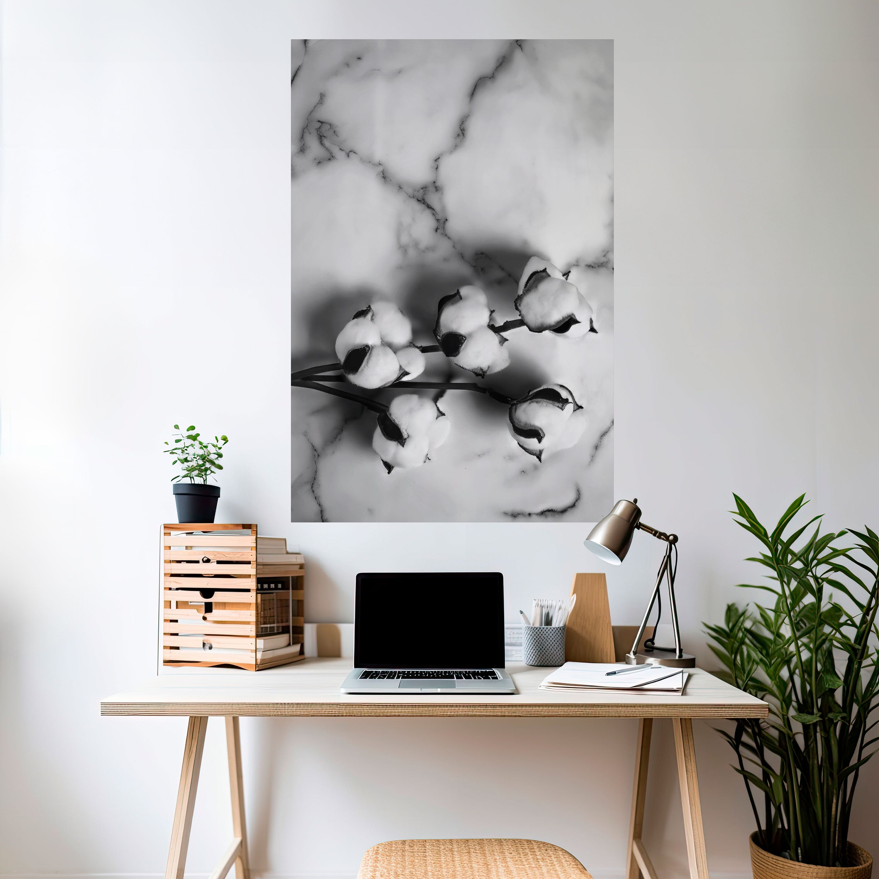 MONOCHROME COTTON DREAMS Naklejka/Plakat pionowy