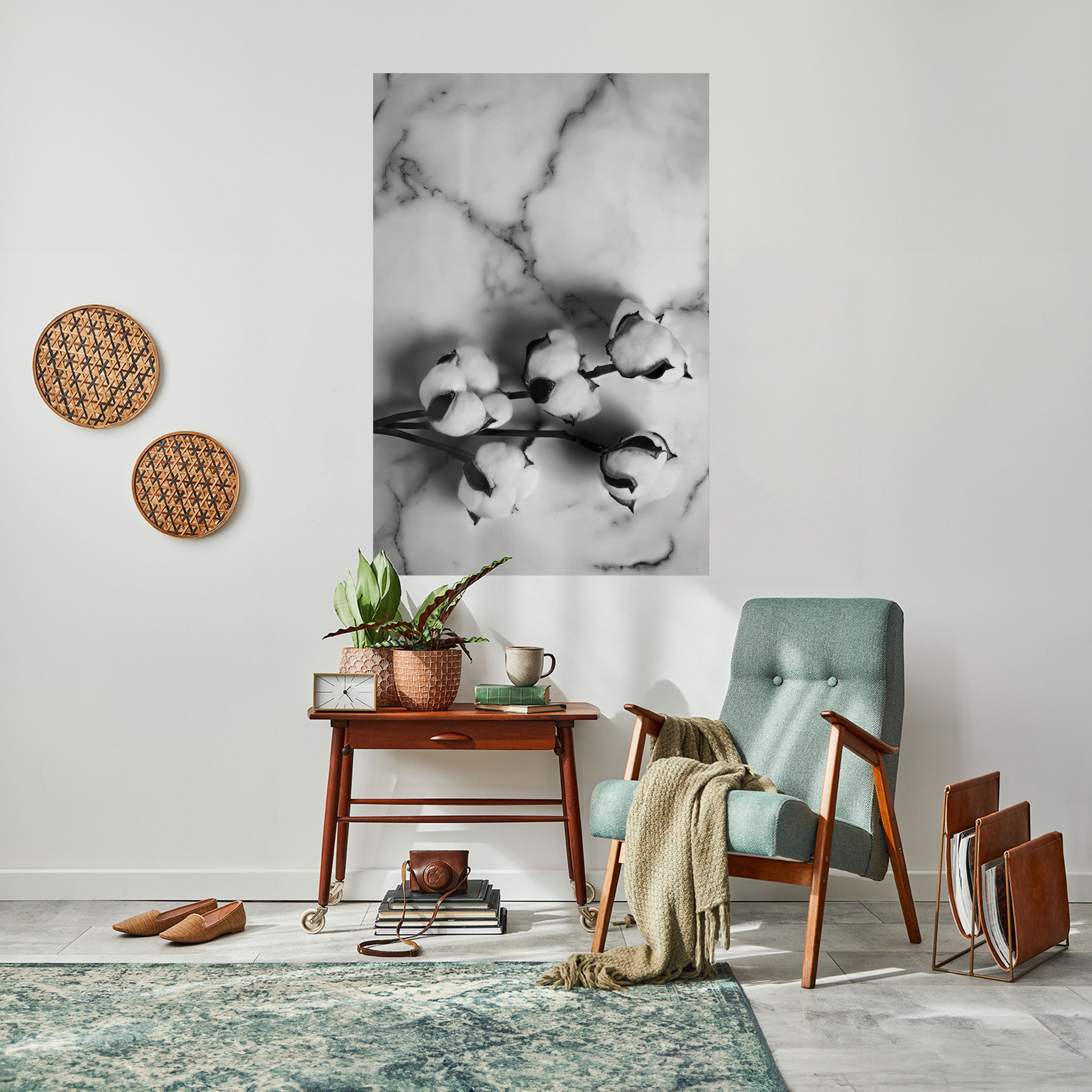 MONOCHROME COTTON DREAMS Naklejka/Plakat pionowy