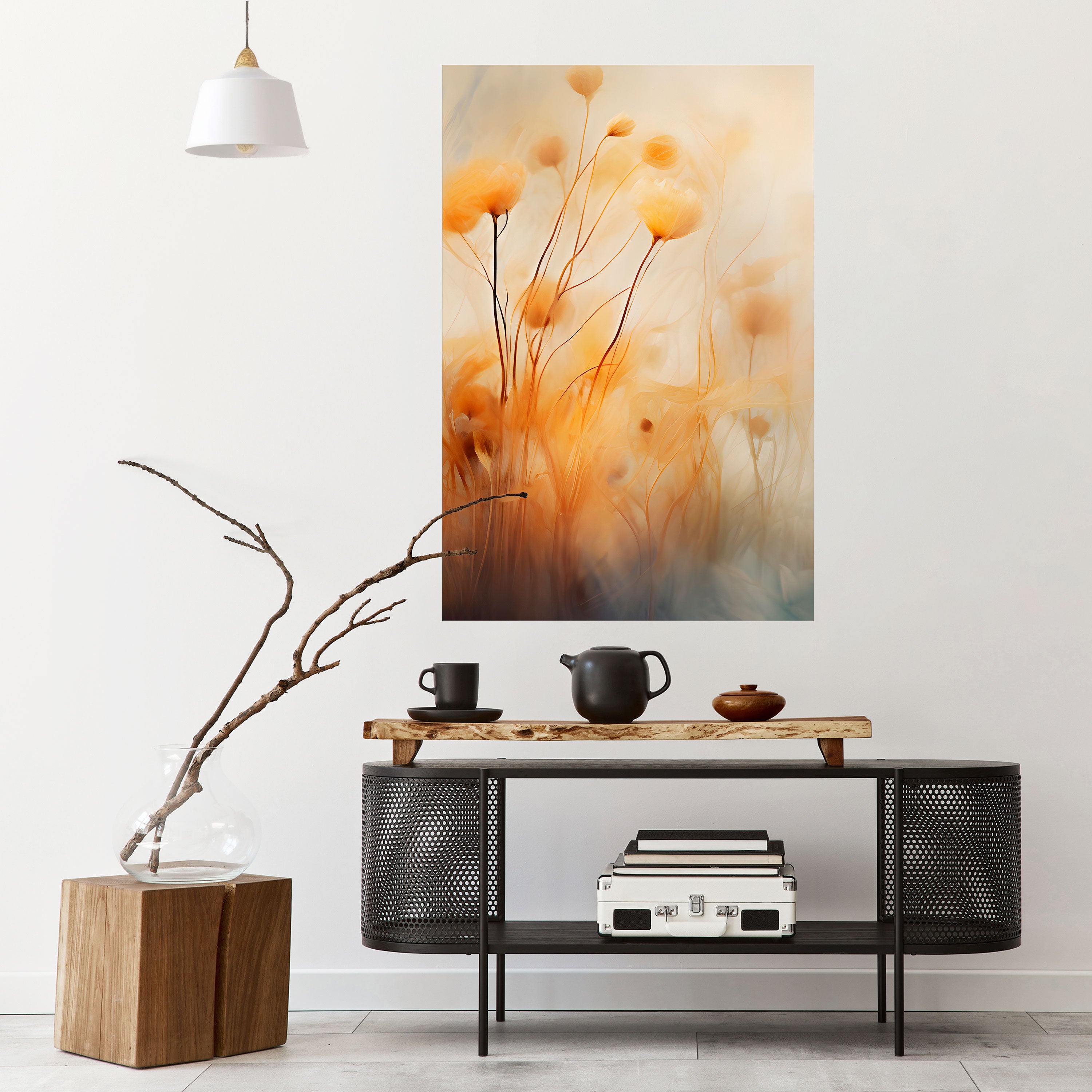 GOLDEN HUE EMBRACE Naklejka/Plakat pionowy
