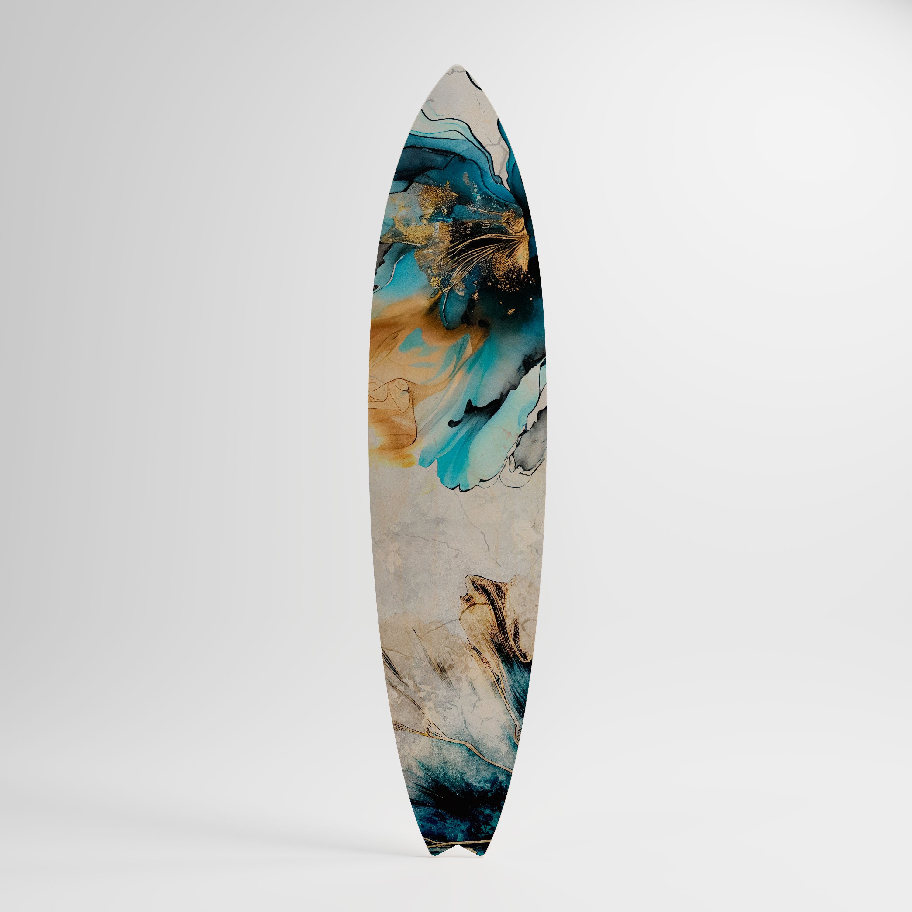 COBALT BLOSSOMS Dekoracyjna deska surfingowa