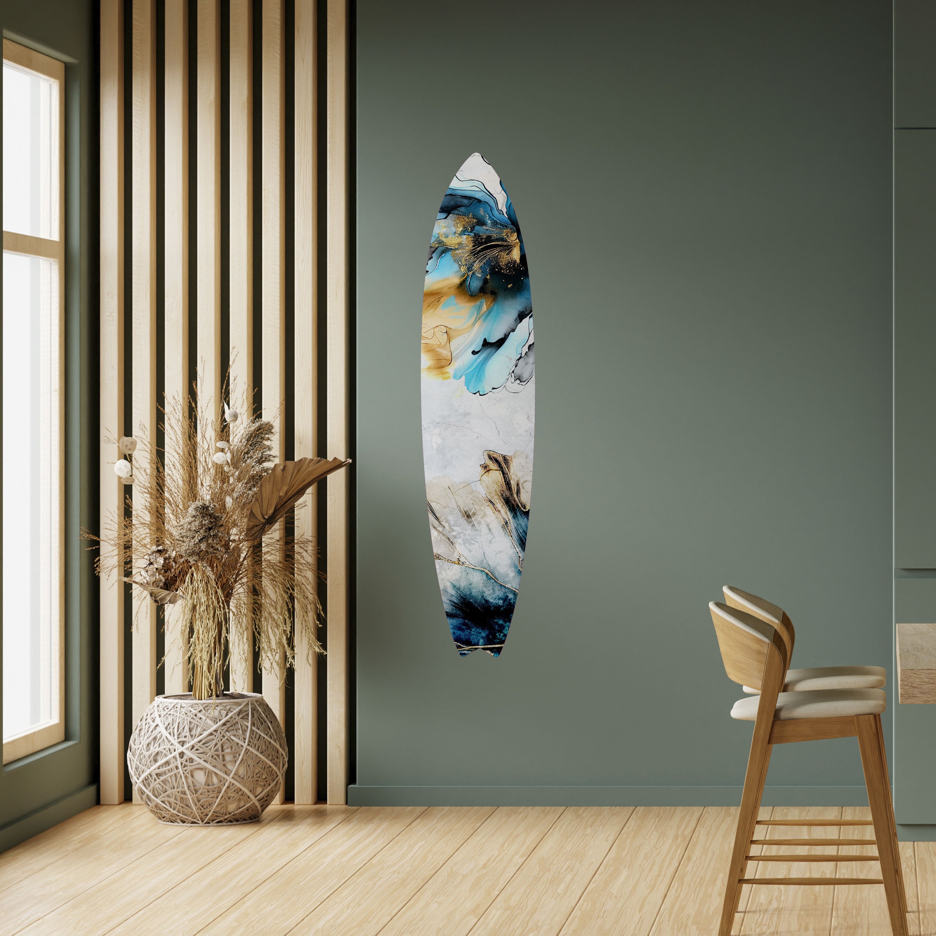 COBALT BLOSSOMS Naklejka - deska surfingowa