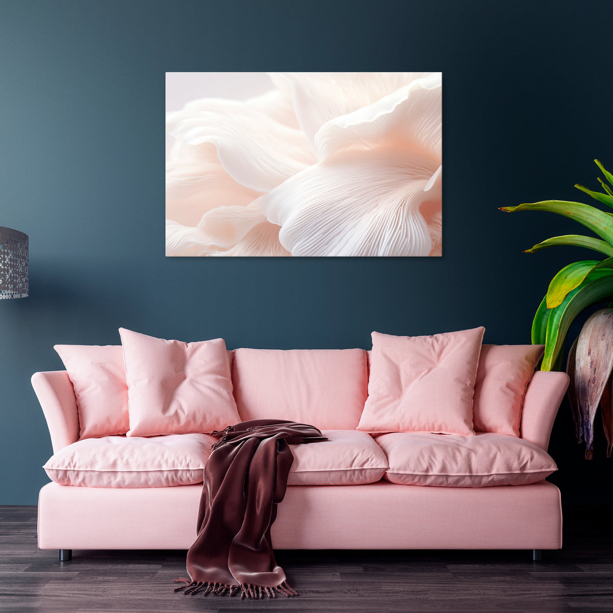 DELICATE PINK HARMONY Poziomy obraz na płótnie