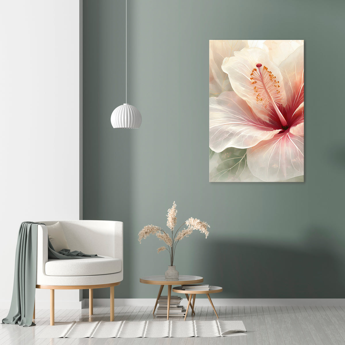 GOSSAMER FLORAL DREAM Pionowy obraz na płótnie