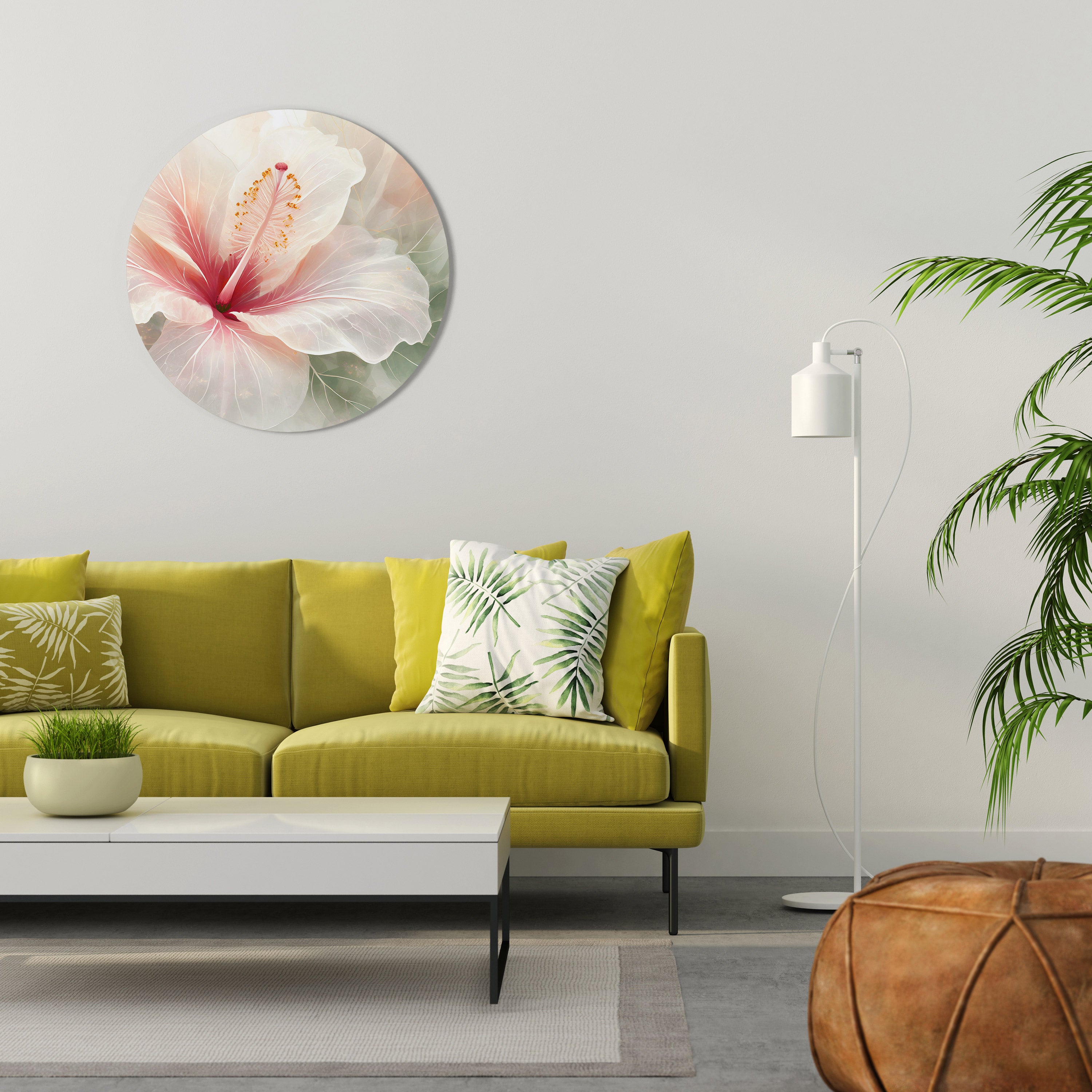 GOSSAMER FLORAL DREAM Obraz okrągły