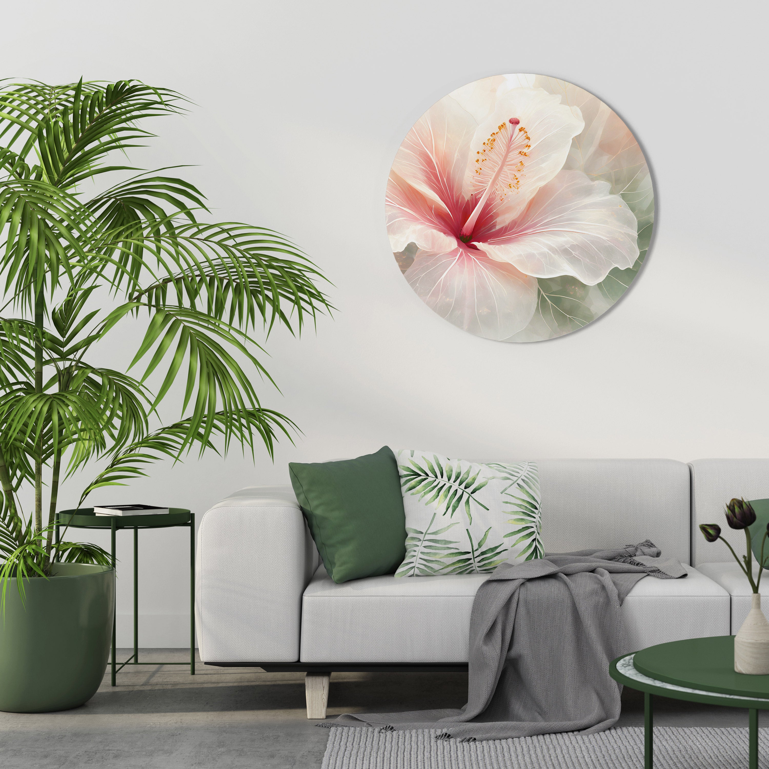 GOSSAMER FLORAL DREAM Obraz okrągły