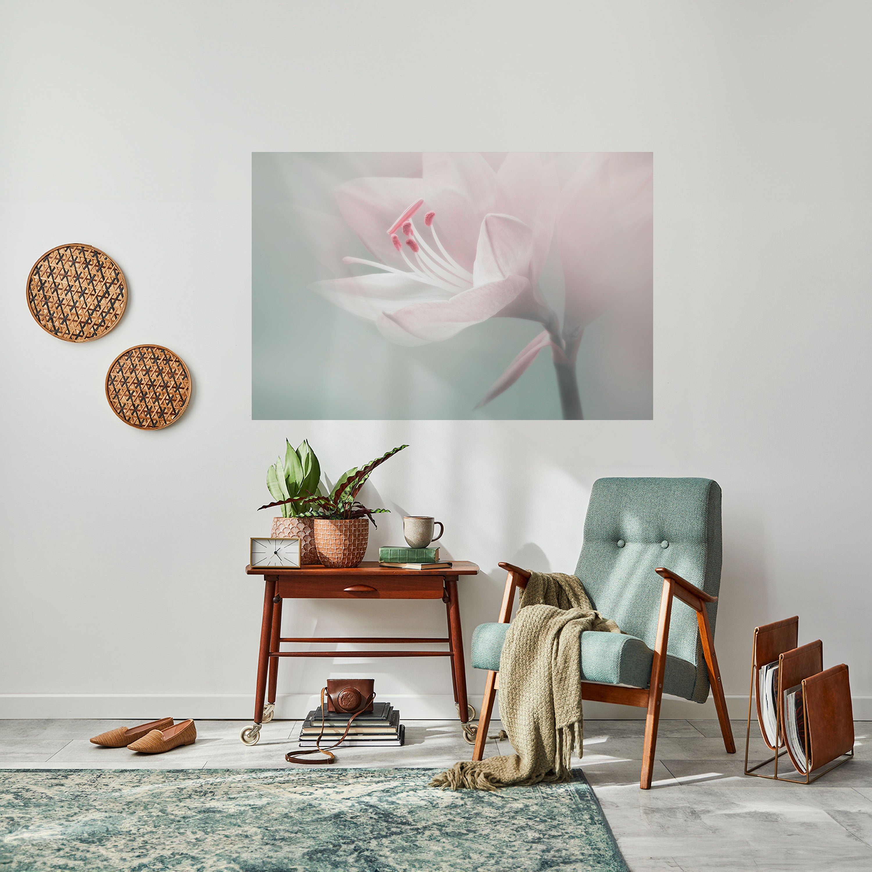GENTLE LILY Naklejka/Plakat poziomy