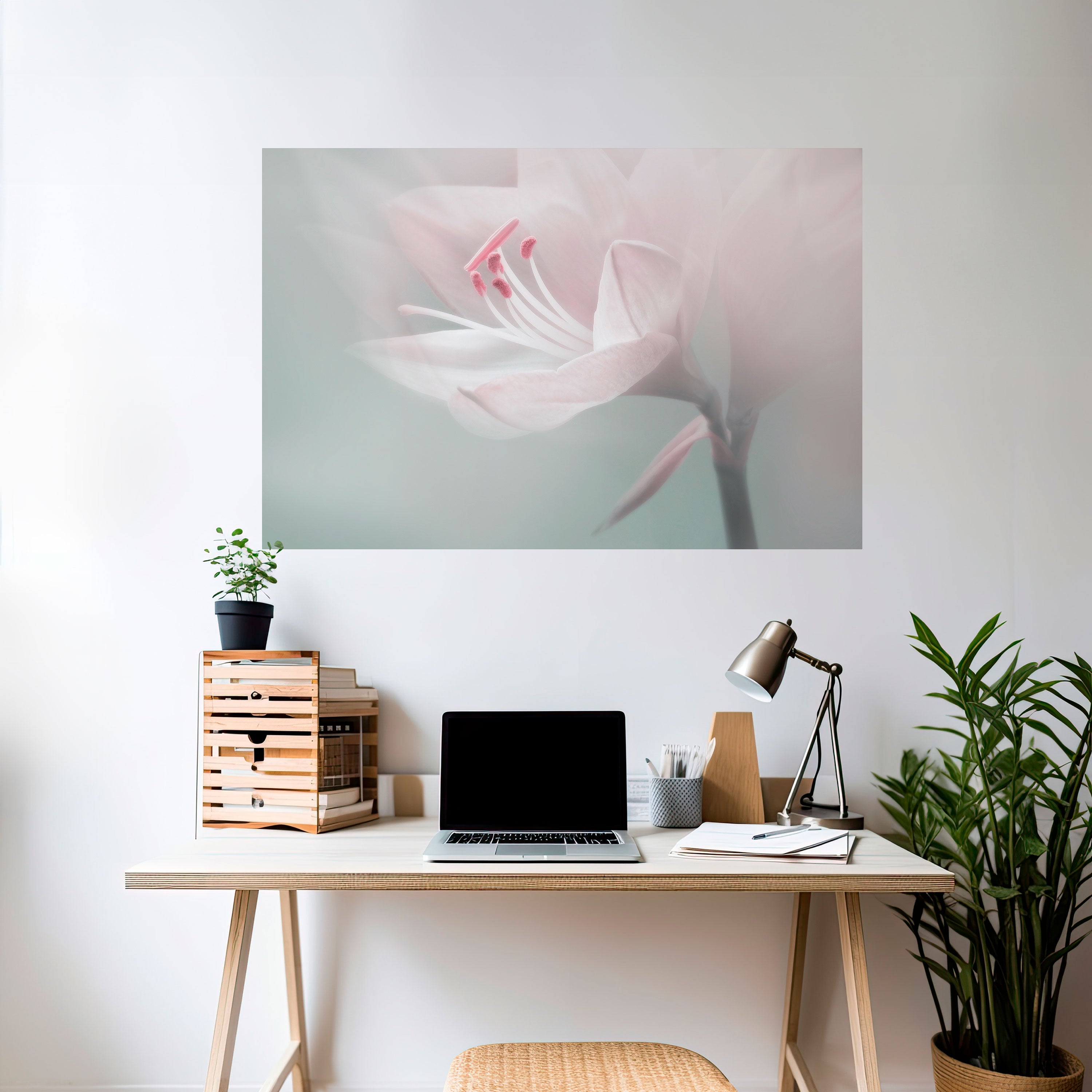 GENTLE LILY Naklejka/Plakat poziomy
