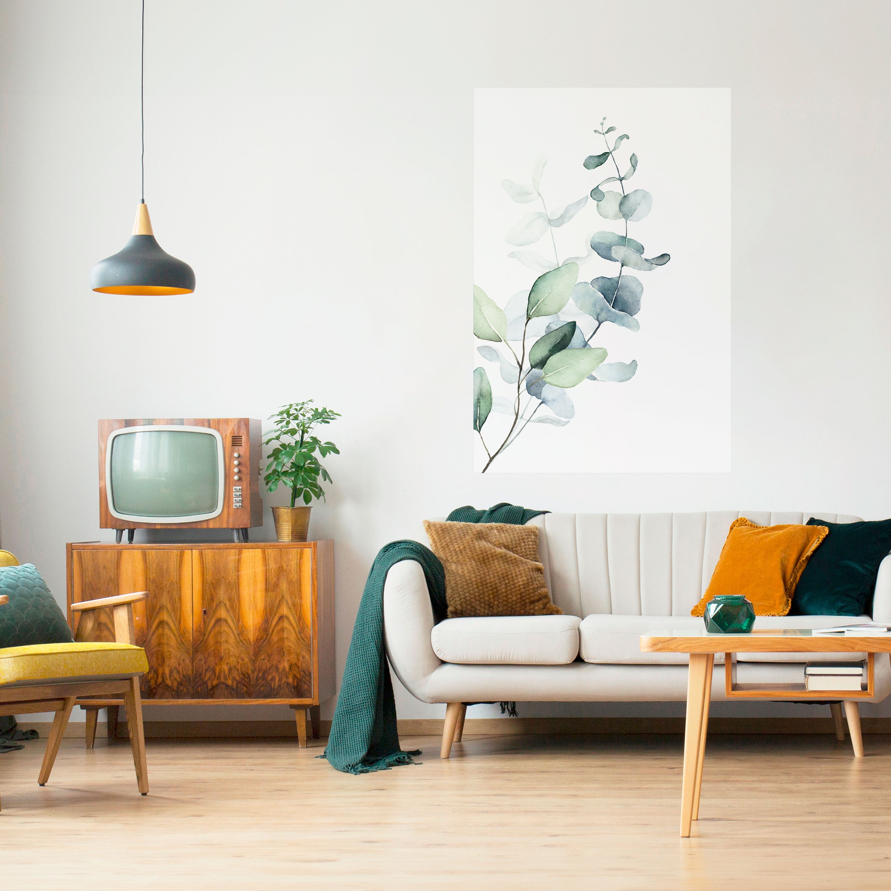 AQUA LEAF SYMPHONY Naklejka/Plakat pionowy