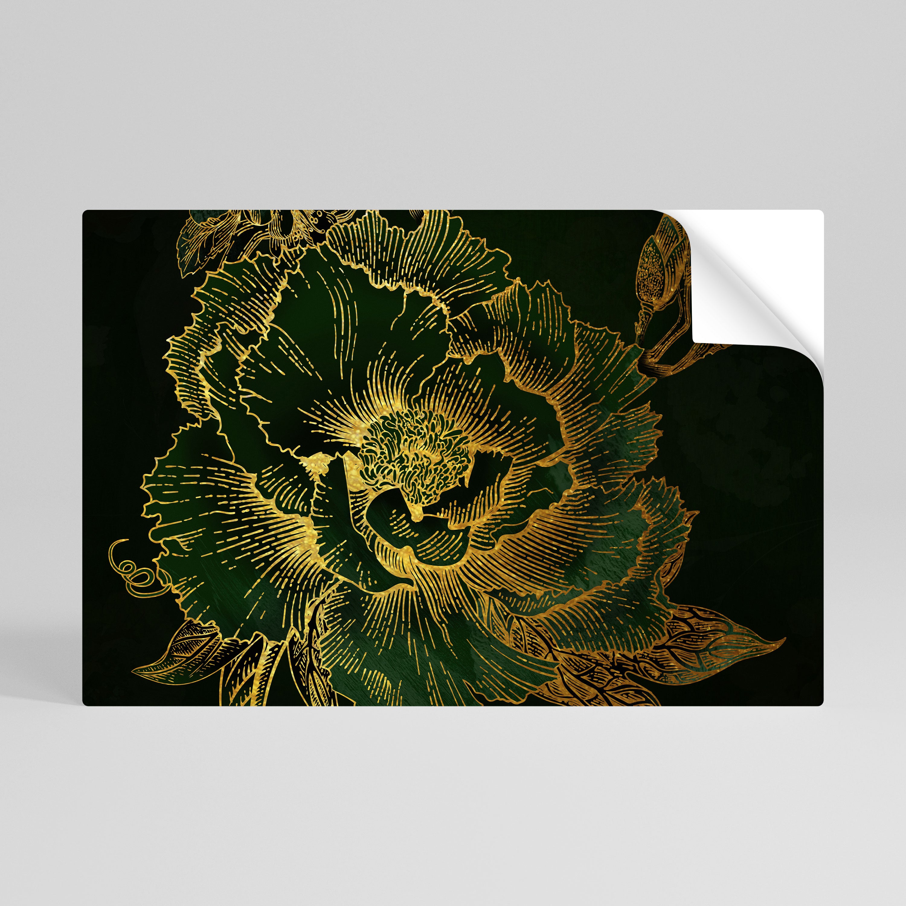 MIDNIGHT FLORAL GLIMMER Naklejka/Plakat poziomy