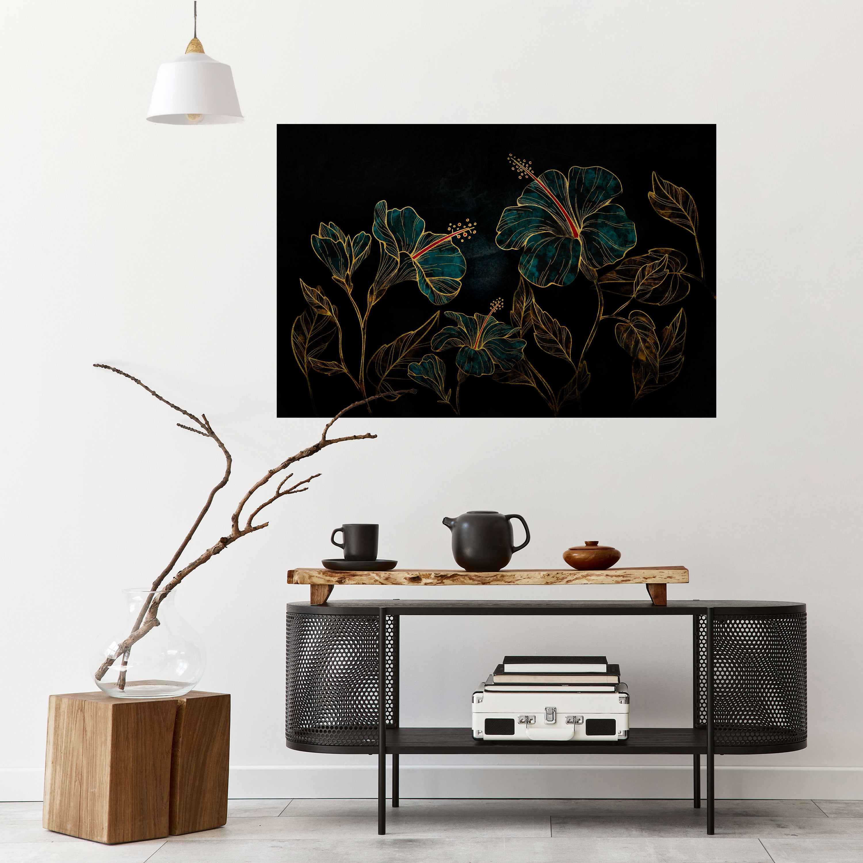 EMBERED BLOOM Naklejka/Plakat poziomy