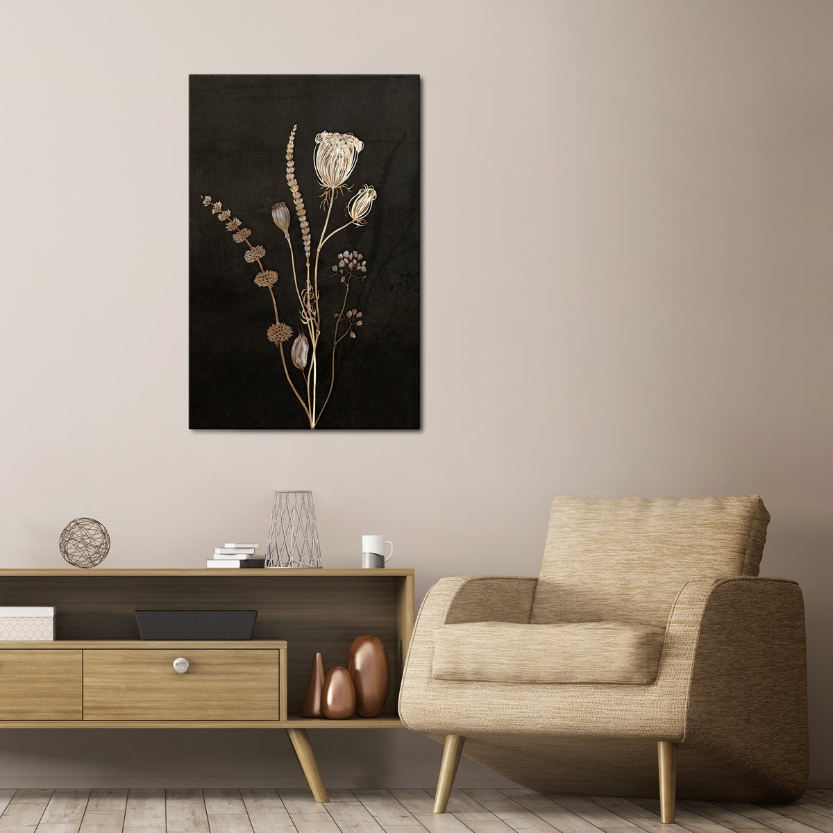 MEADOW ART. Pionowy obraz na płótnie