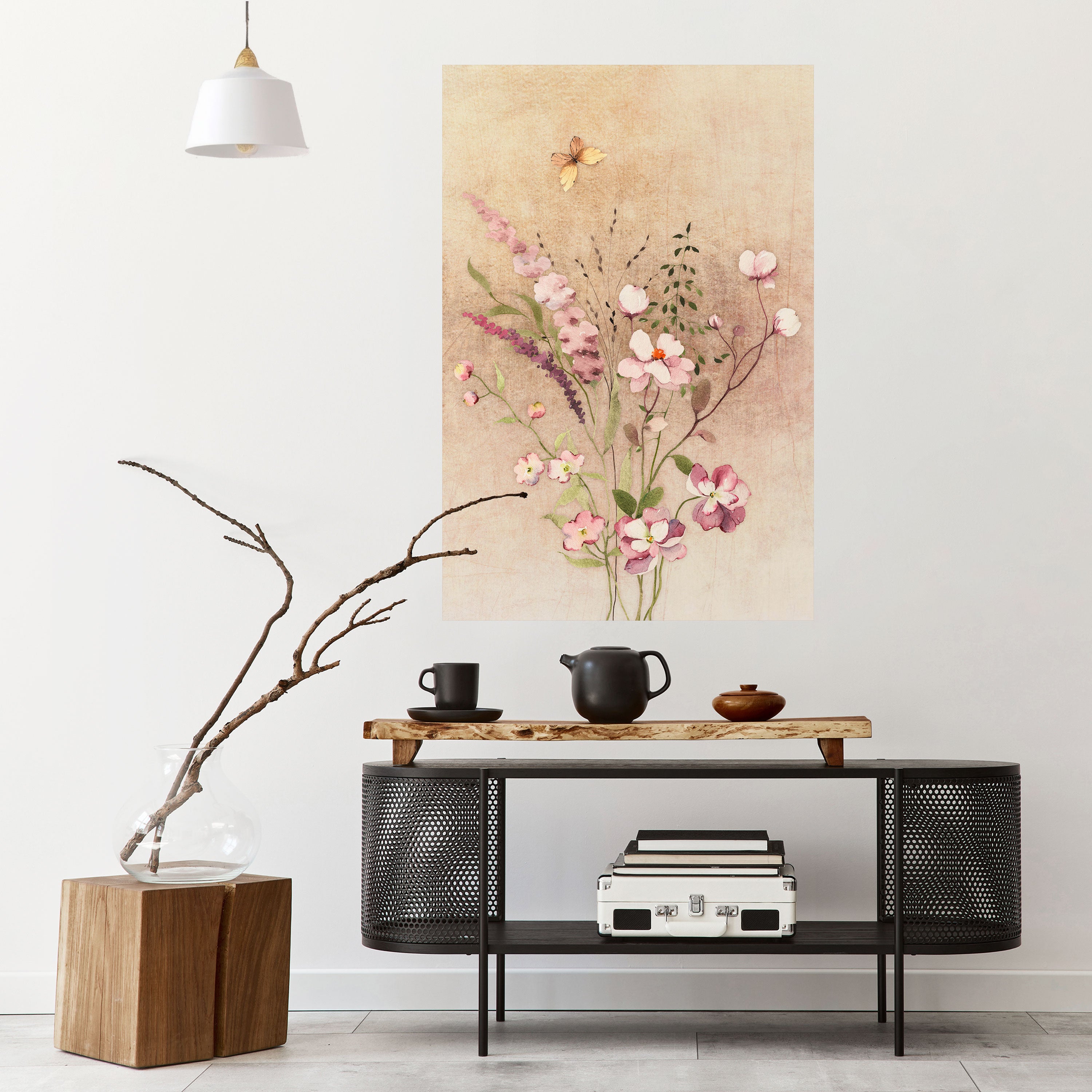 FLOWERED REVERIE Naklejka/Plakat pionowy