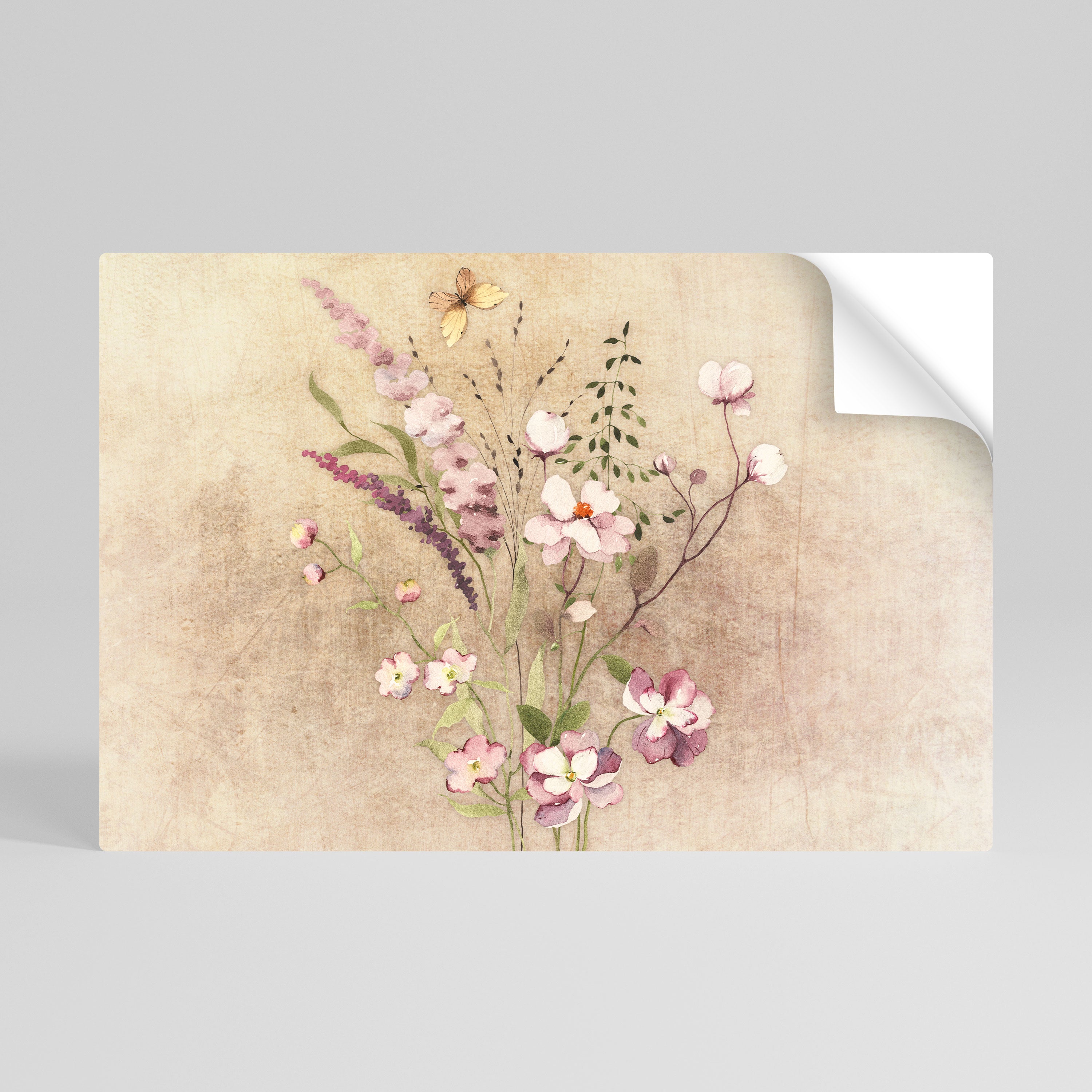 FLOWERED REVERIE Naklejka/Plakat poziomy