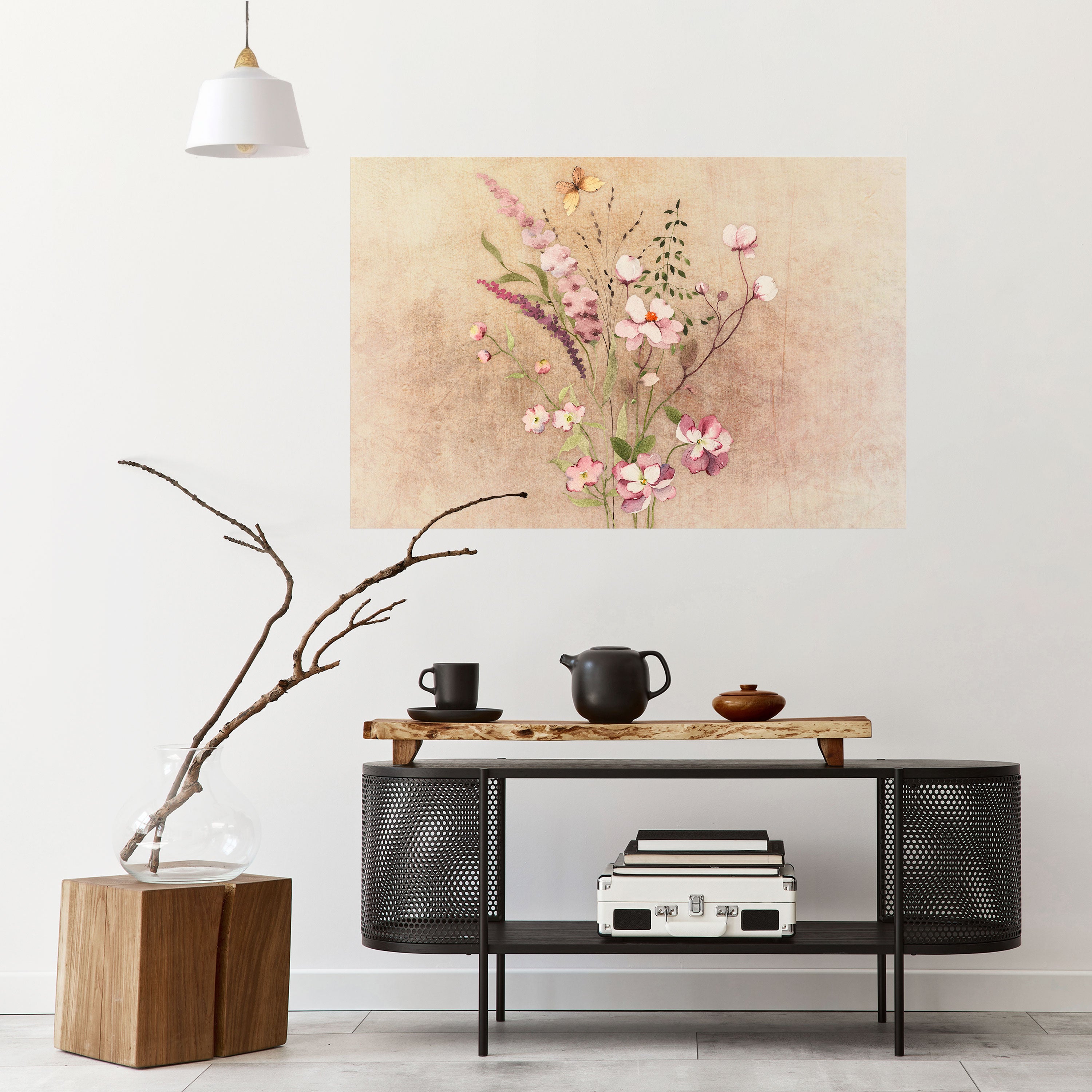 FLOWERED REVERIE Naklejka/Plakat poziomy