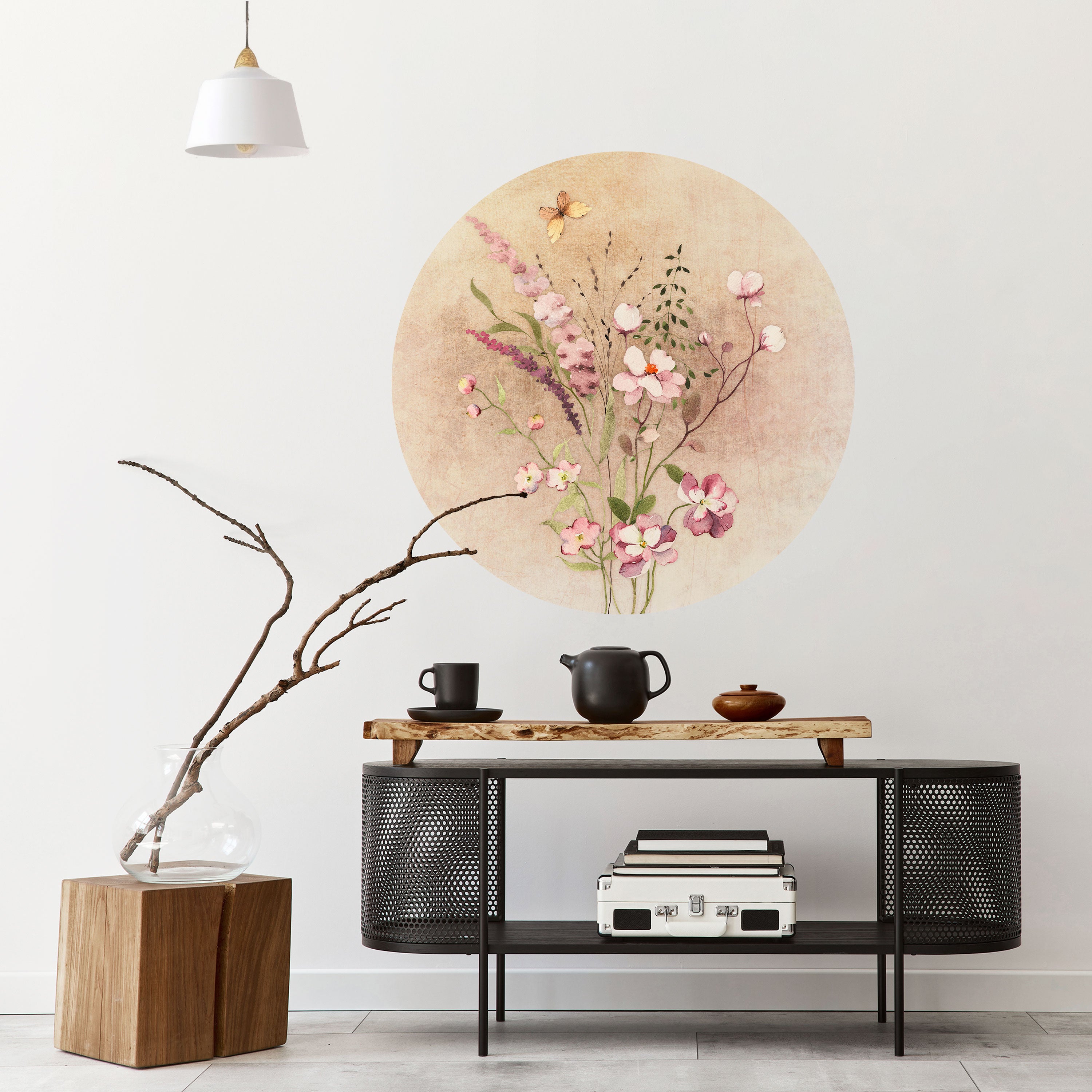 FLOWERED REVERIE Naklejka okrągła