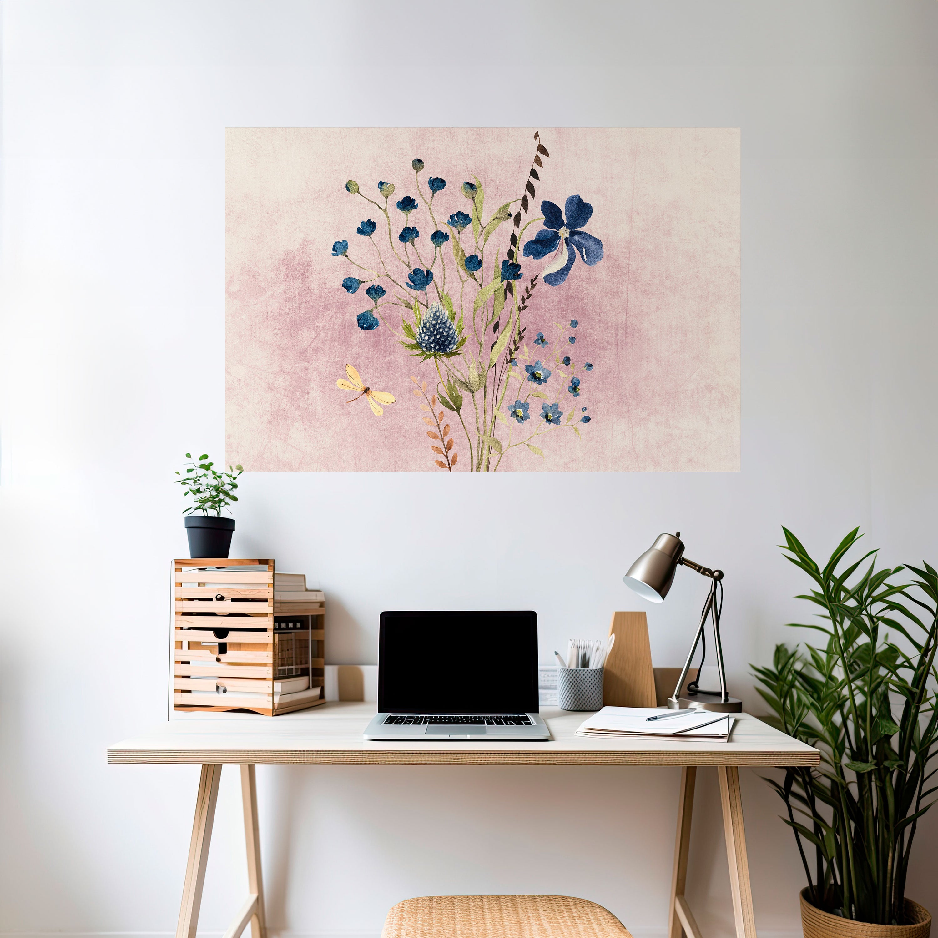 CORNFLOWER REVERIE Naklejka/Plakat poziomy