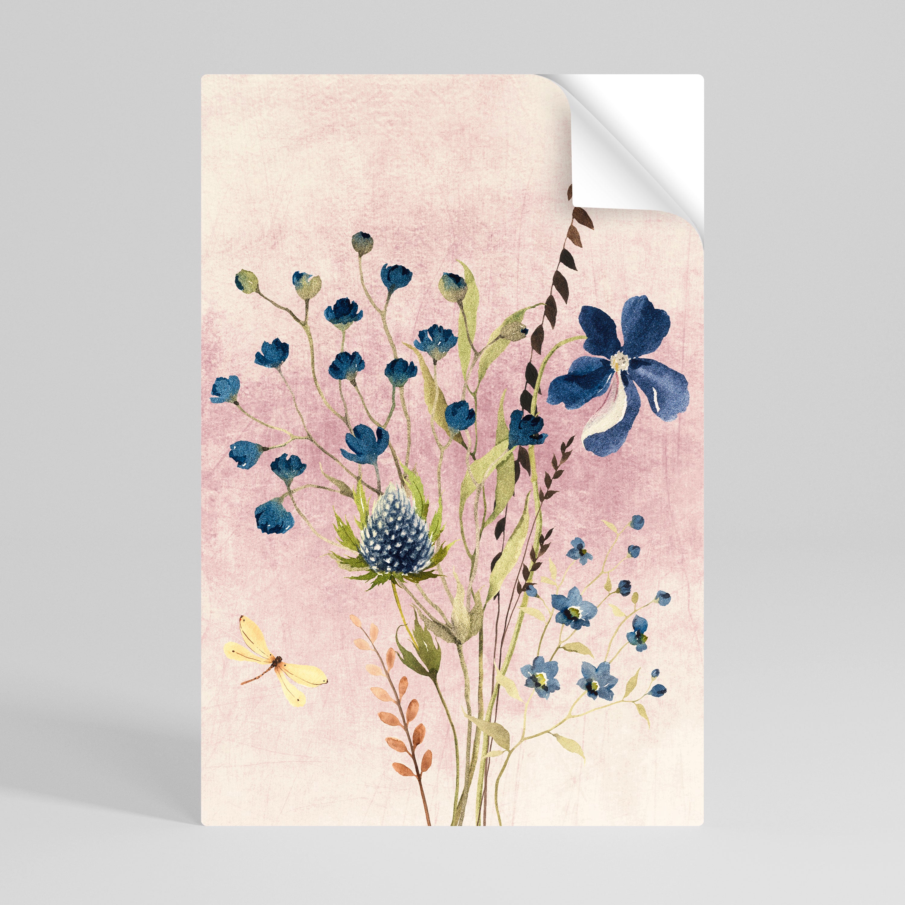 CORNFLOWER REVERIE Naklejka/Plakat pionowy
