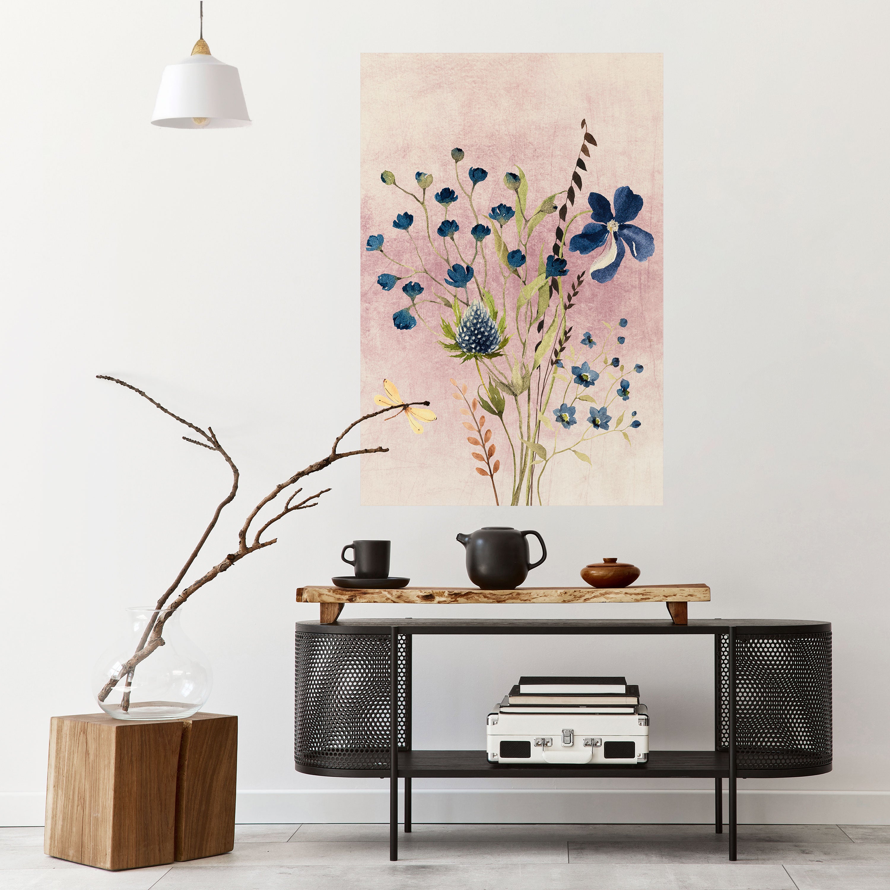 CORNFLOWER REVERIE Naklejka/Plakat pionowy