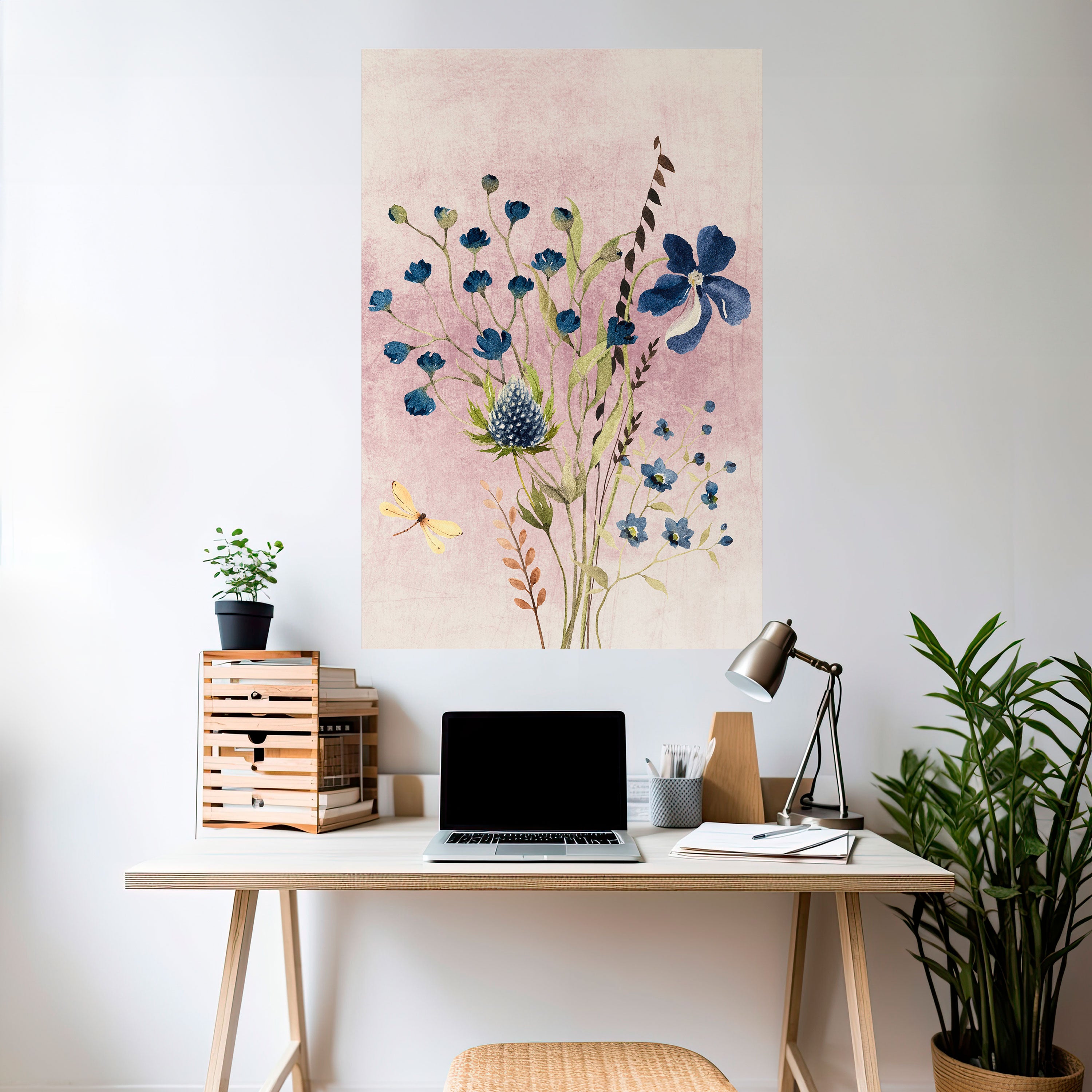 CORNFLOWER REVERIE Naklejka/Plakat pionowy