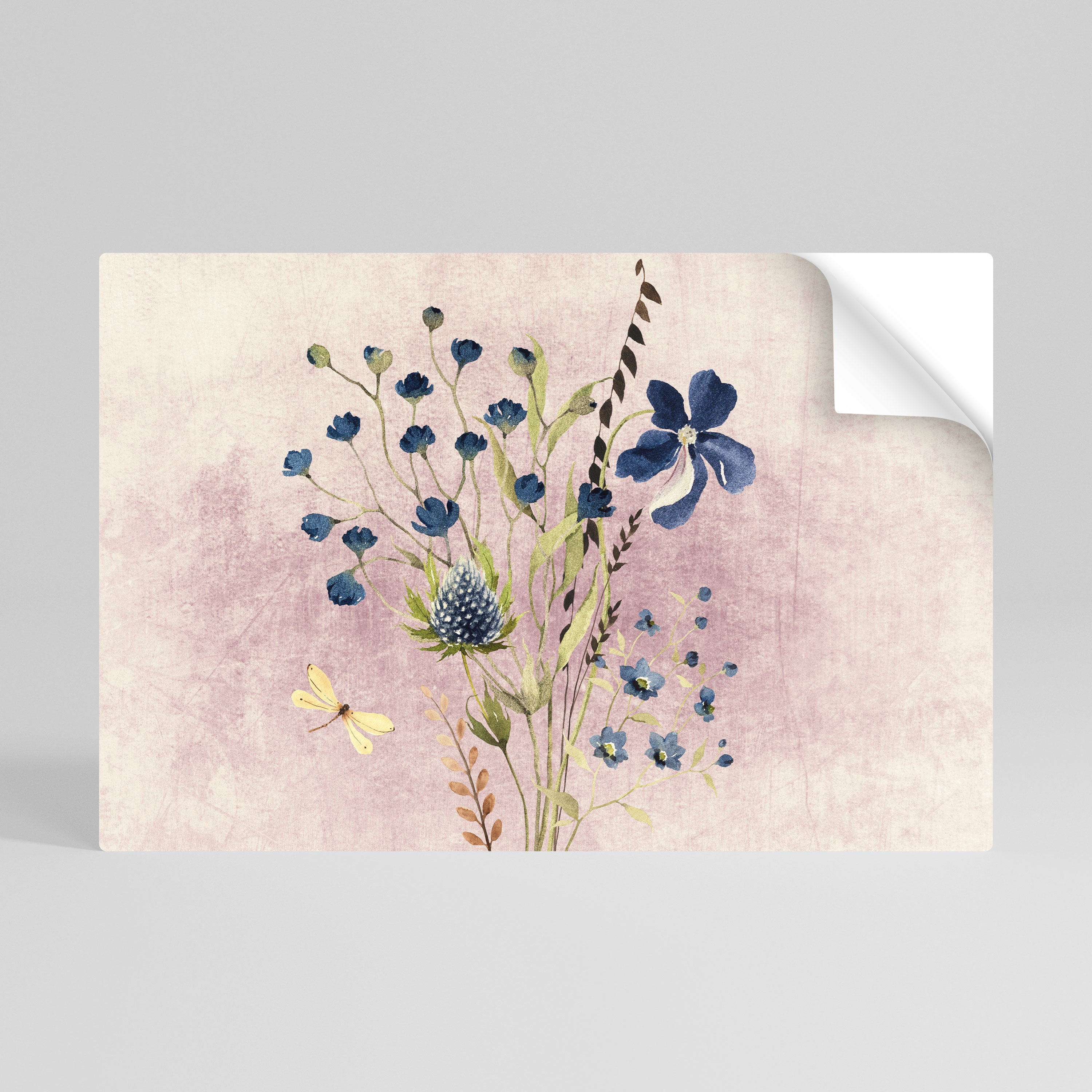 CORNFLOWER REVERIE Naklejka/Plakat poziomy