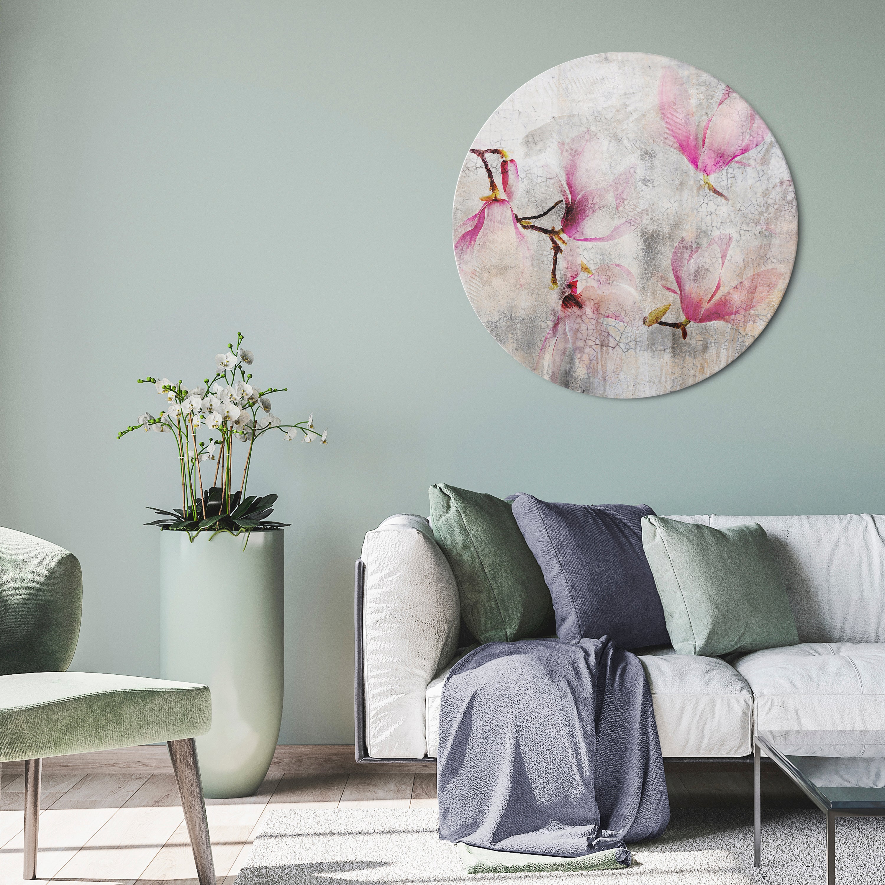 ASTONISHING MAGNOLIA Obraz okrągły