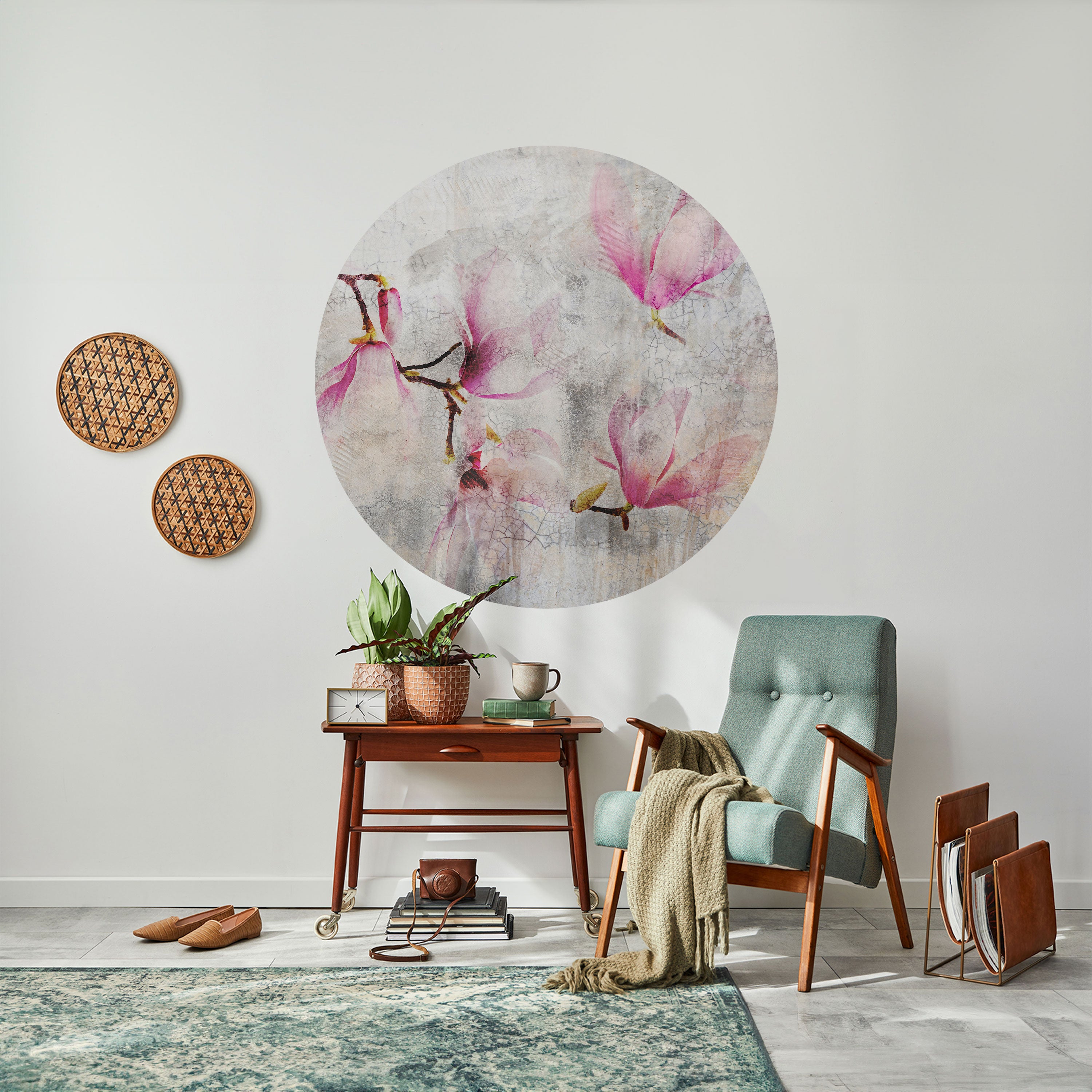 ASTONISHING MAGNOLIA Naklejka okrągła