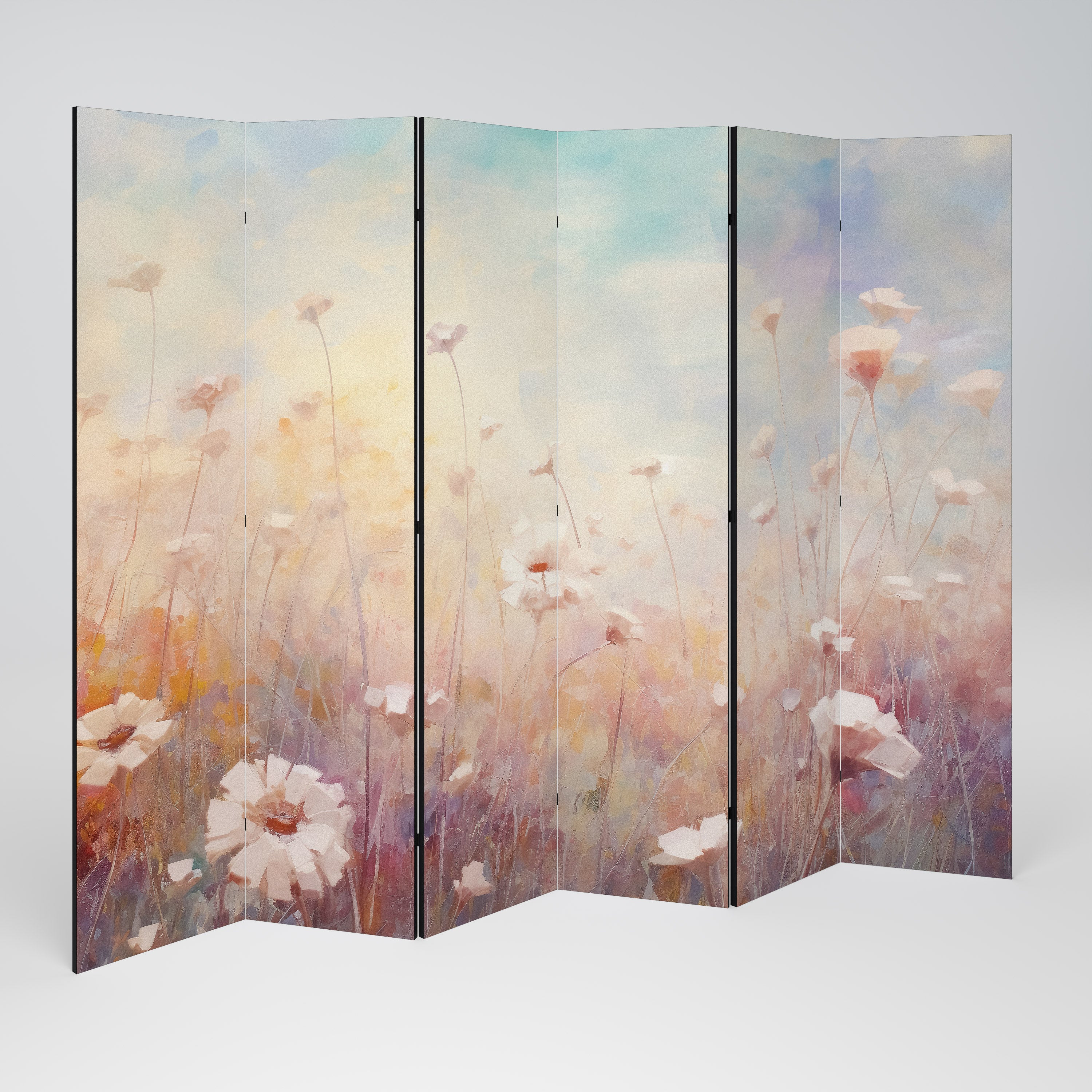 BREEZE OF COLORS Dekoracyjny parawan 6-skrzydłowy