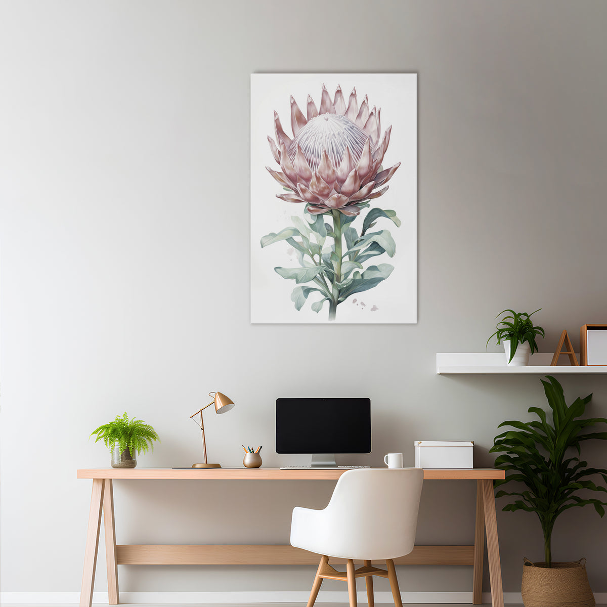 ROYAL PROTEA Pionowy obraz na płótnie