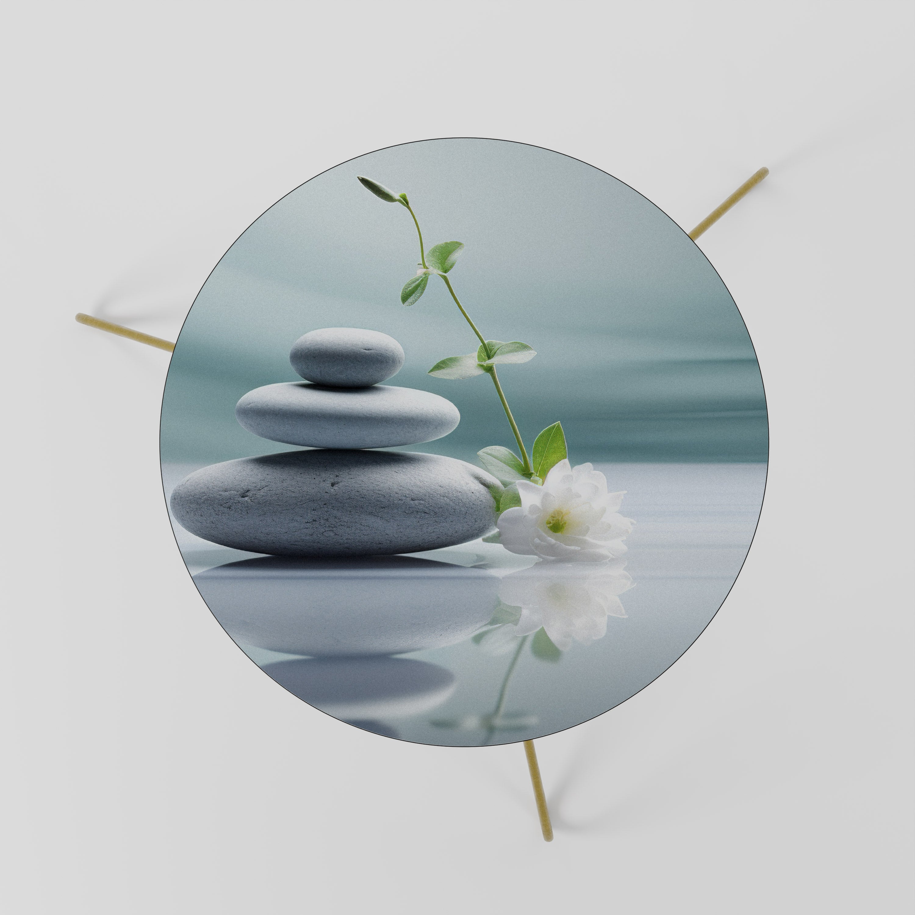 TRANQUIL STONE BALANCE Stolik kawowy mały