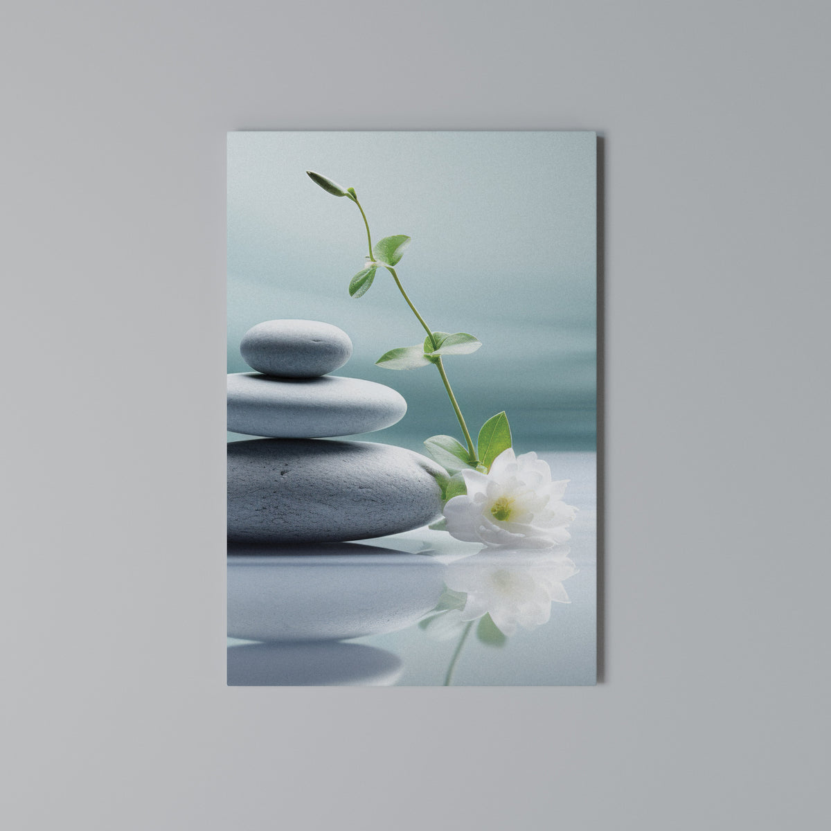 TRANQUIL STONE BALANCE Pionowy obraz na płótnie