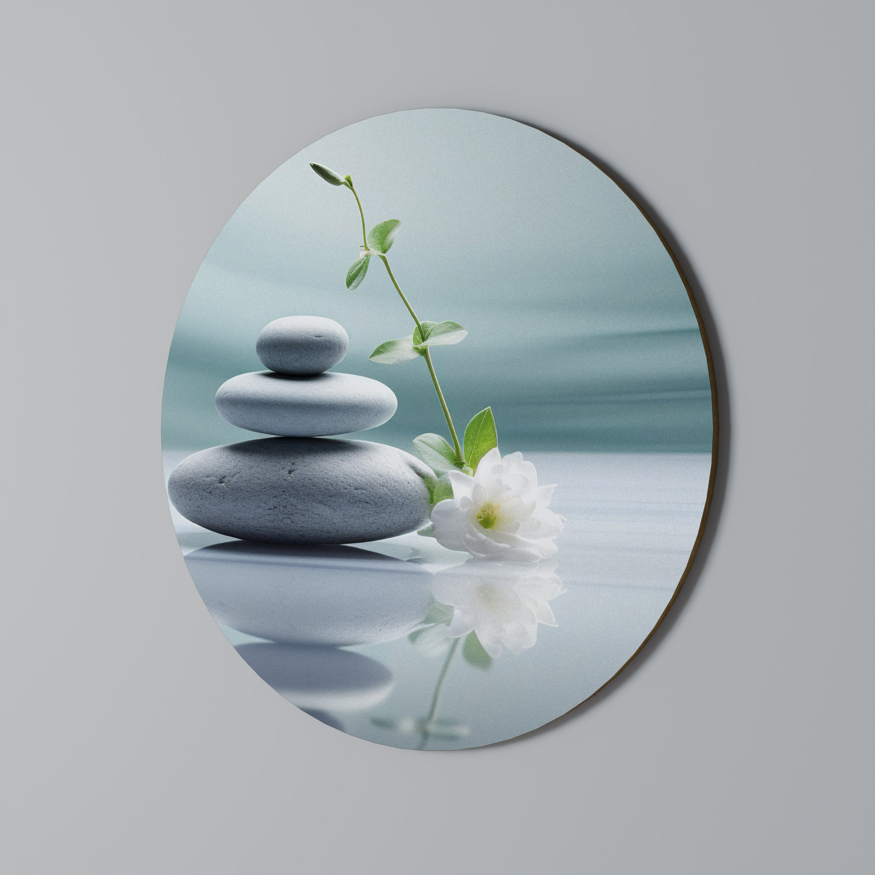 TRANQUIL STONE BALANCE Obraz okrągły