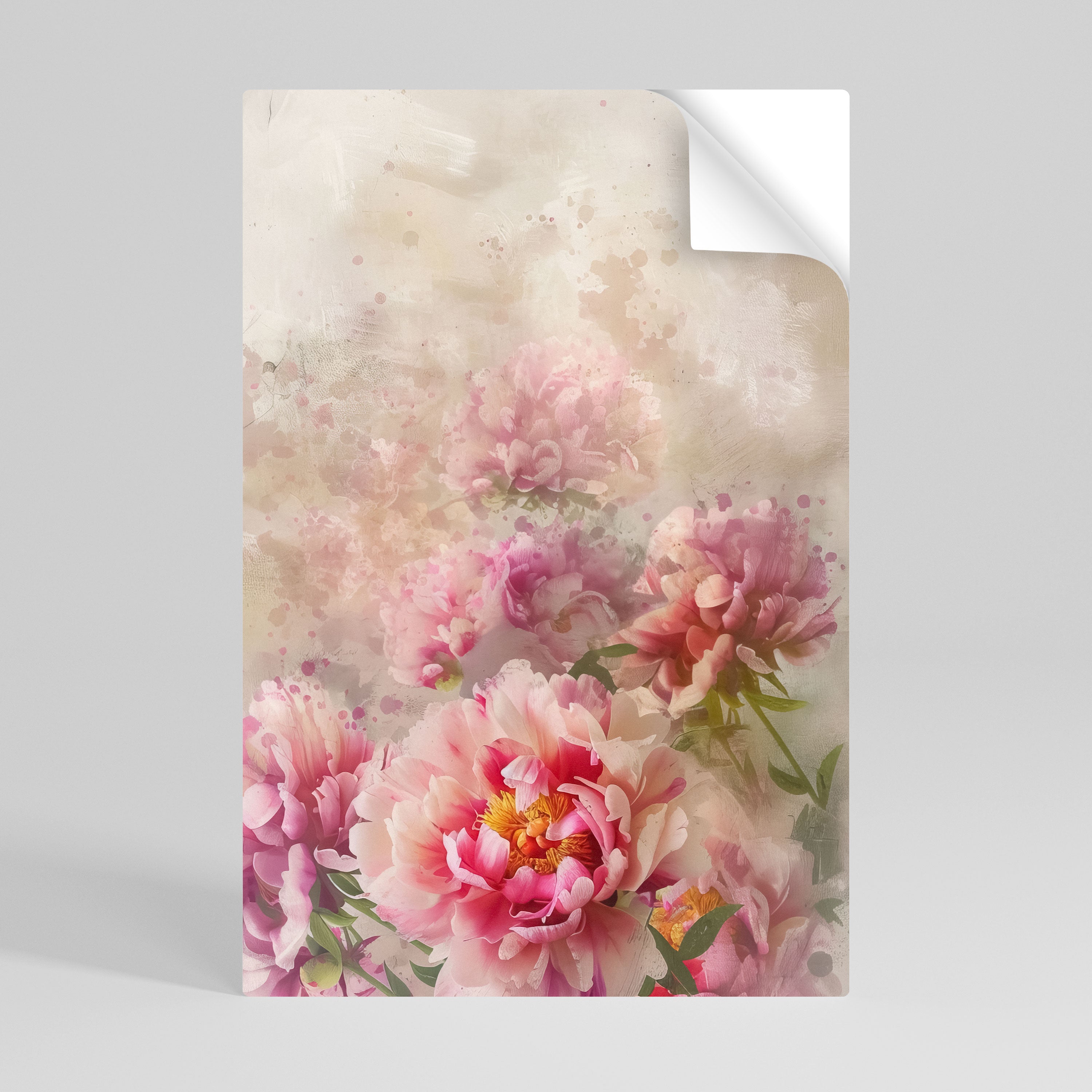 PEONY WHISPER Naklejka/Plakat pionowy