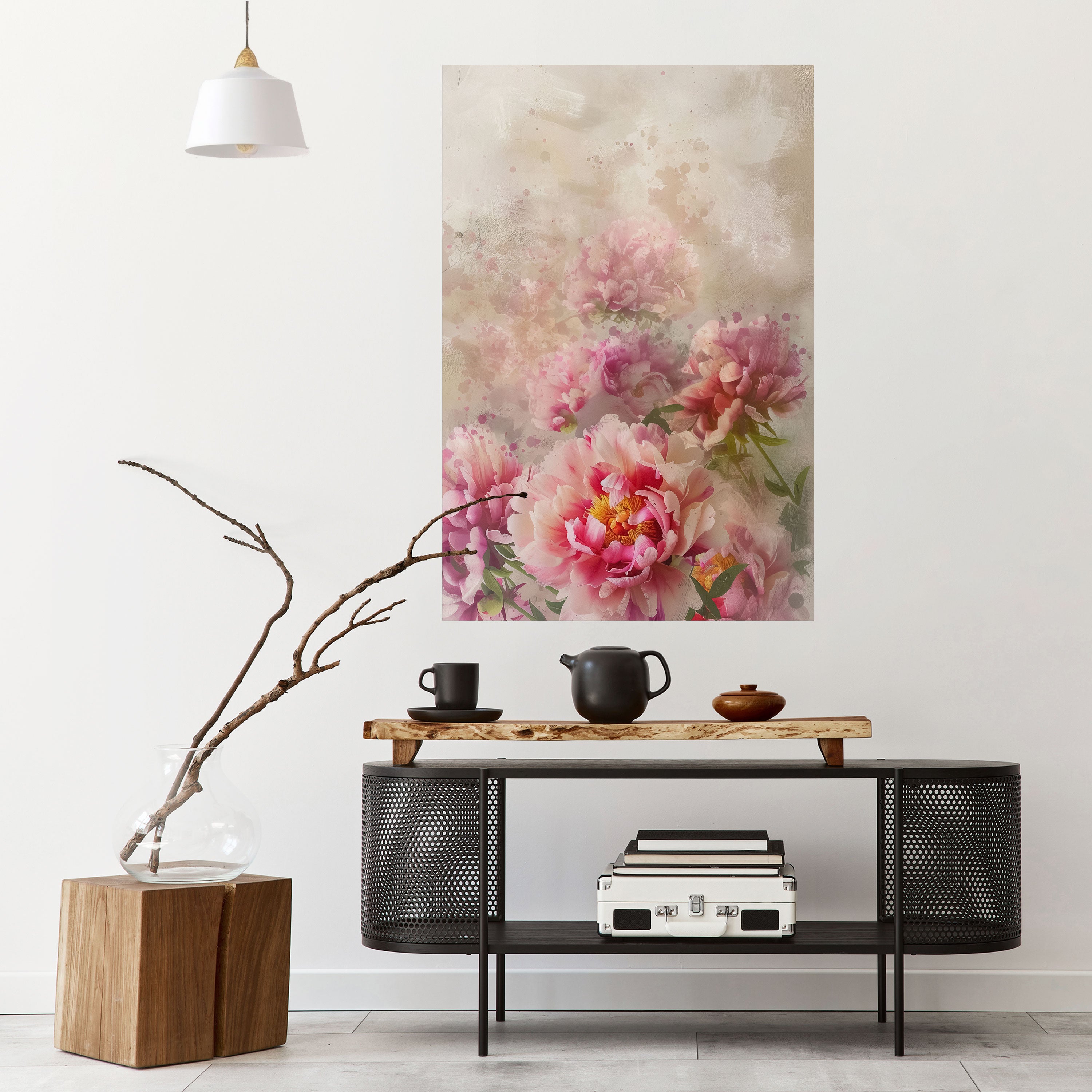 PEONY WHISPER Naklejka/Plakat pionowy