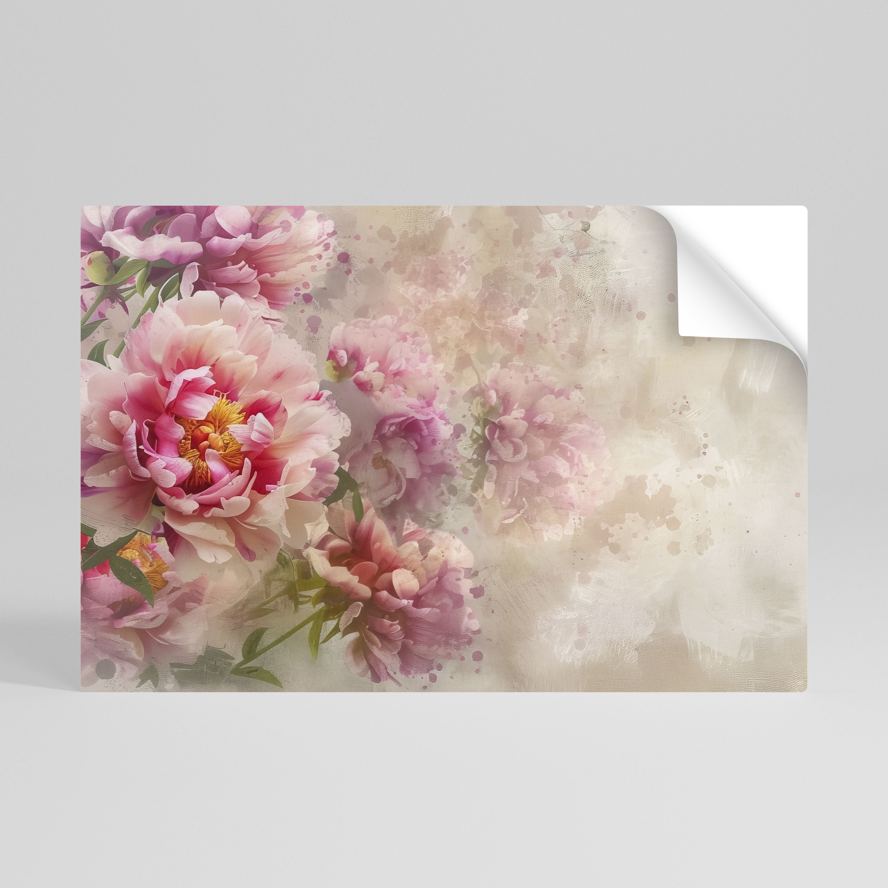 PEONY WHISPER Naklejka/Plakat poziomy