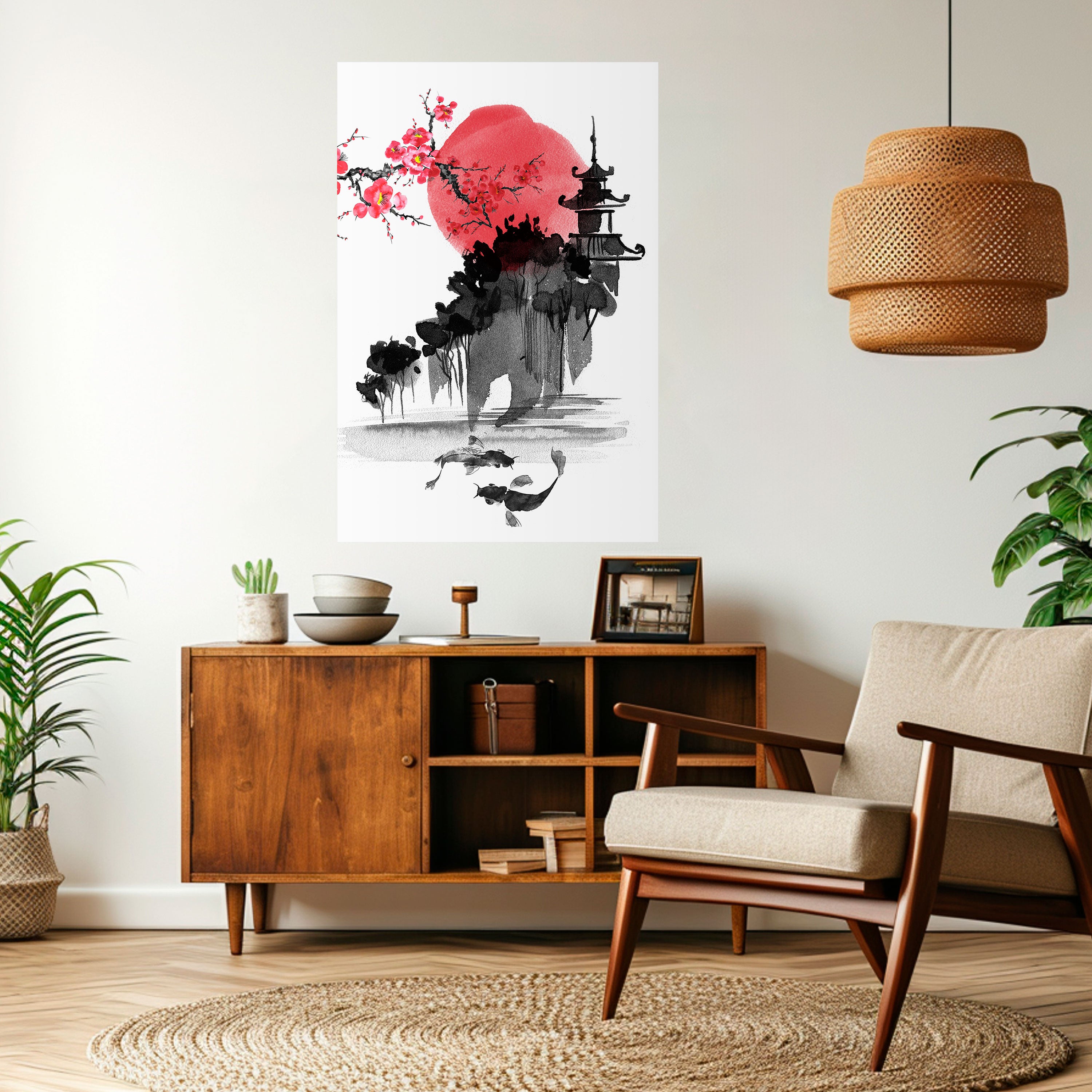 CHERRY SHADOWS Naklejka/Plakat pionowy